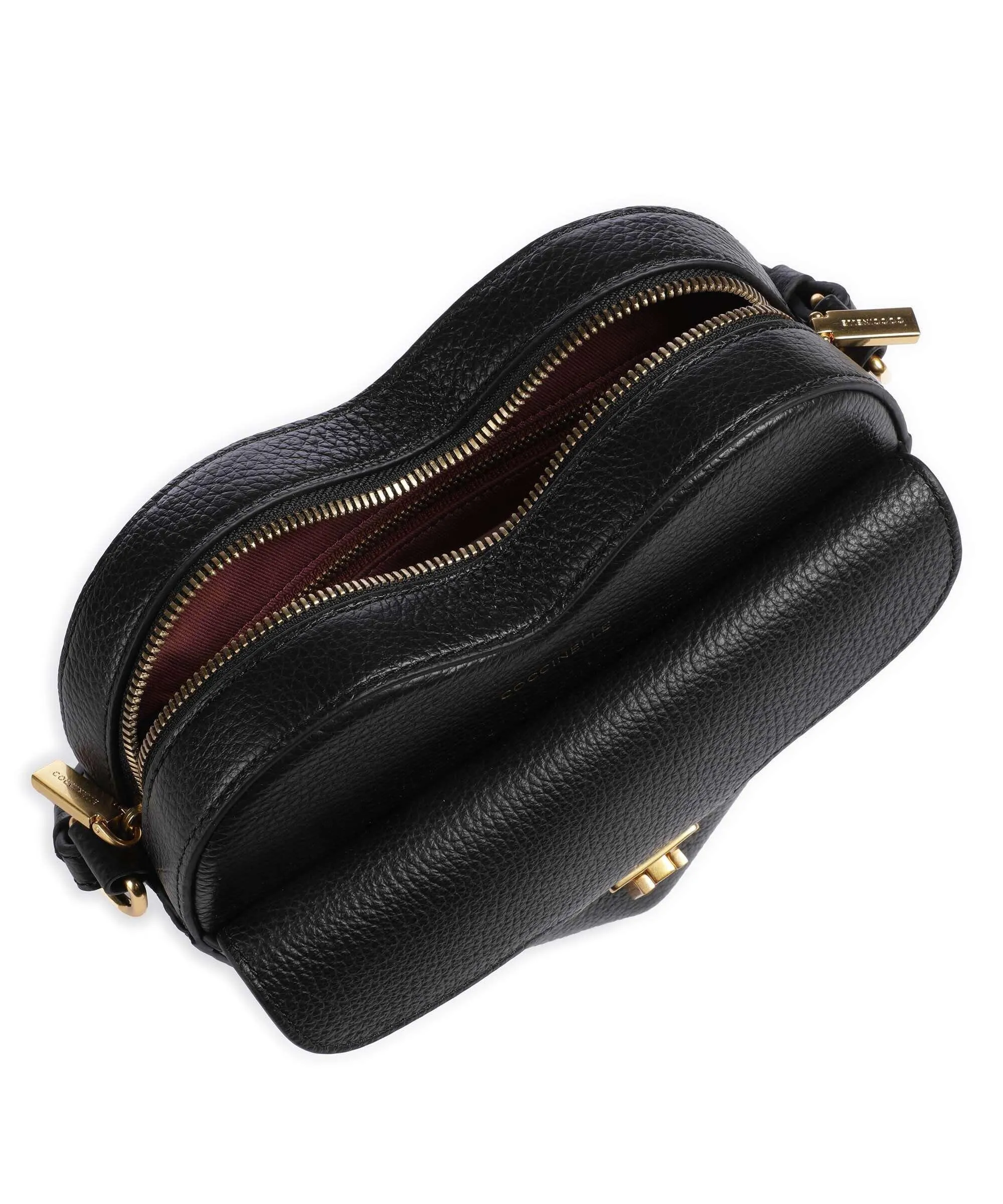  Coccinelle Beat Soft Borsa a tracolla pelle di vacchetta grana nero  