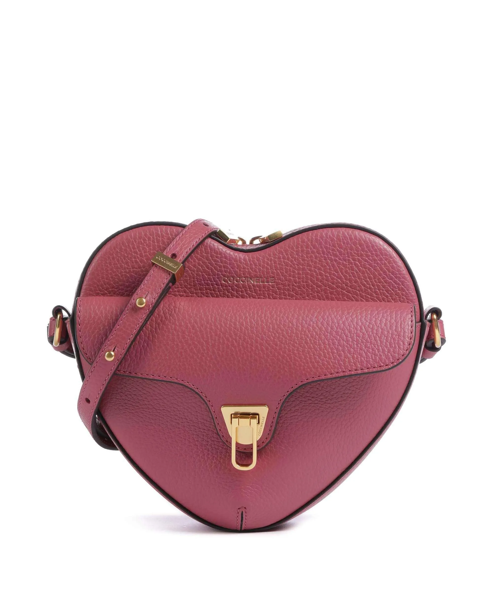  Coccinelle Beat Soft Borsa a tracolla pelle di vacchetta grana rosa antico  