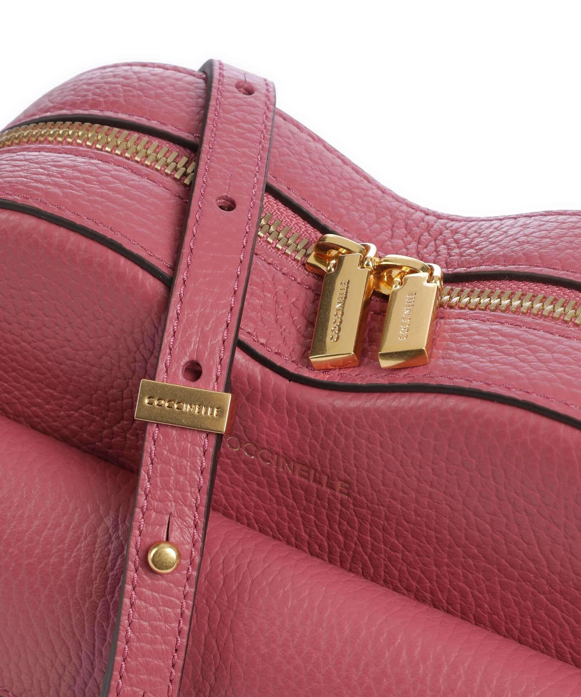  Coccinelle Beat Soft Borsa a tracolla pelle di vacchetta grana rosa antico  