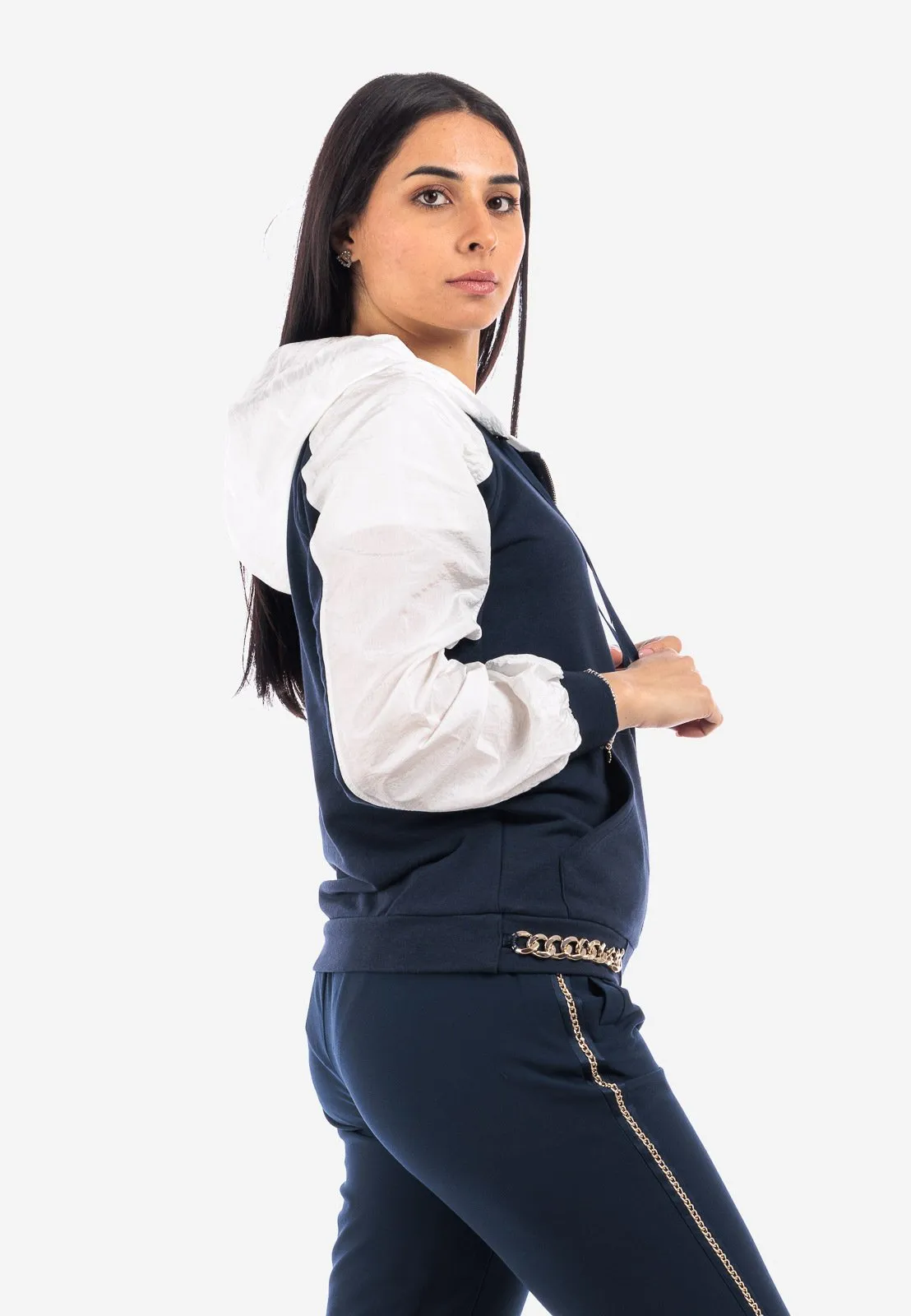 CON CAPPUCCIO - Felpa con zip
