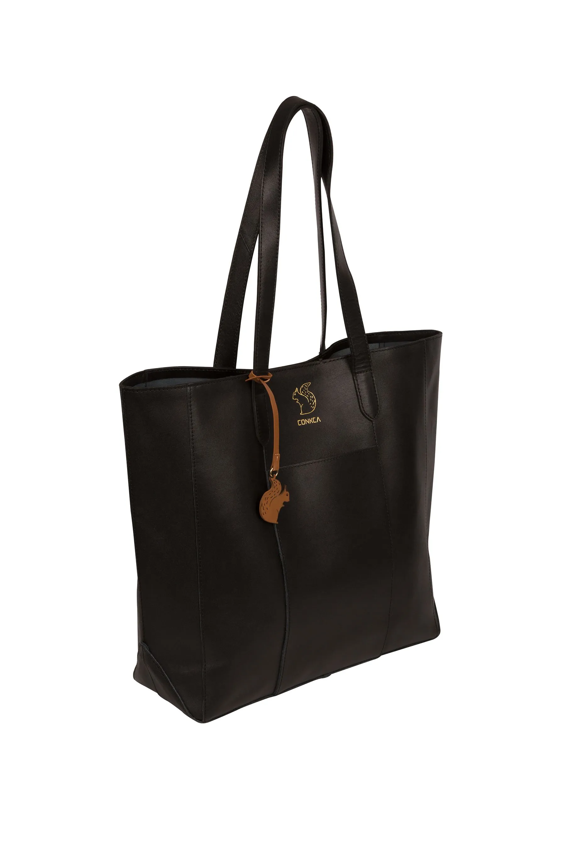 Conkca - Hardy - Borsa shopper in pelle conciata al vegetale    