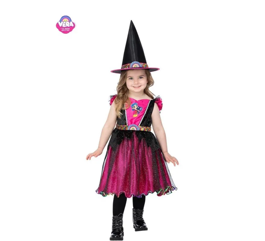 Costume di Halloween da strega Vera e il Regno dell'Arcobaleno per bambina