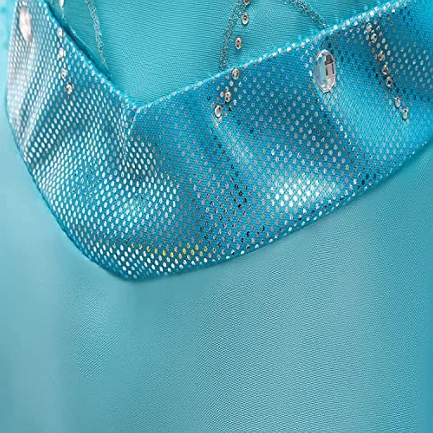 discoball ELSA - Costume da principessa per bambini, vestito da bambina con regina di ghiaccio, a maniche lunghe, con paillette,