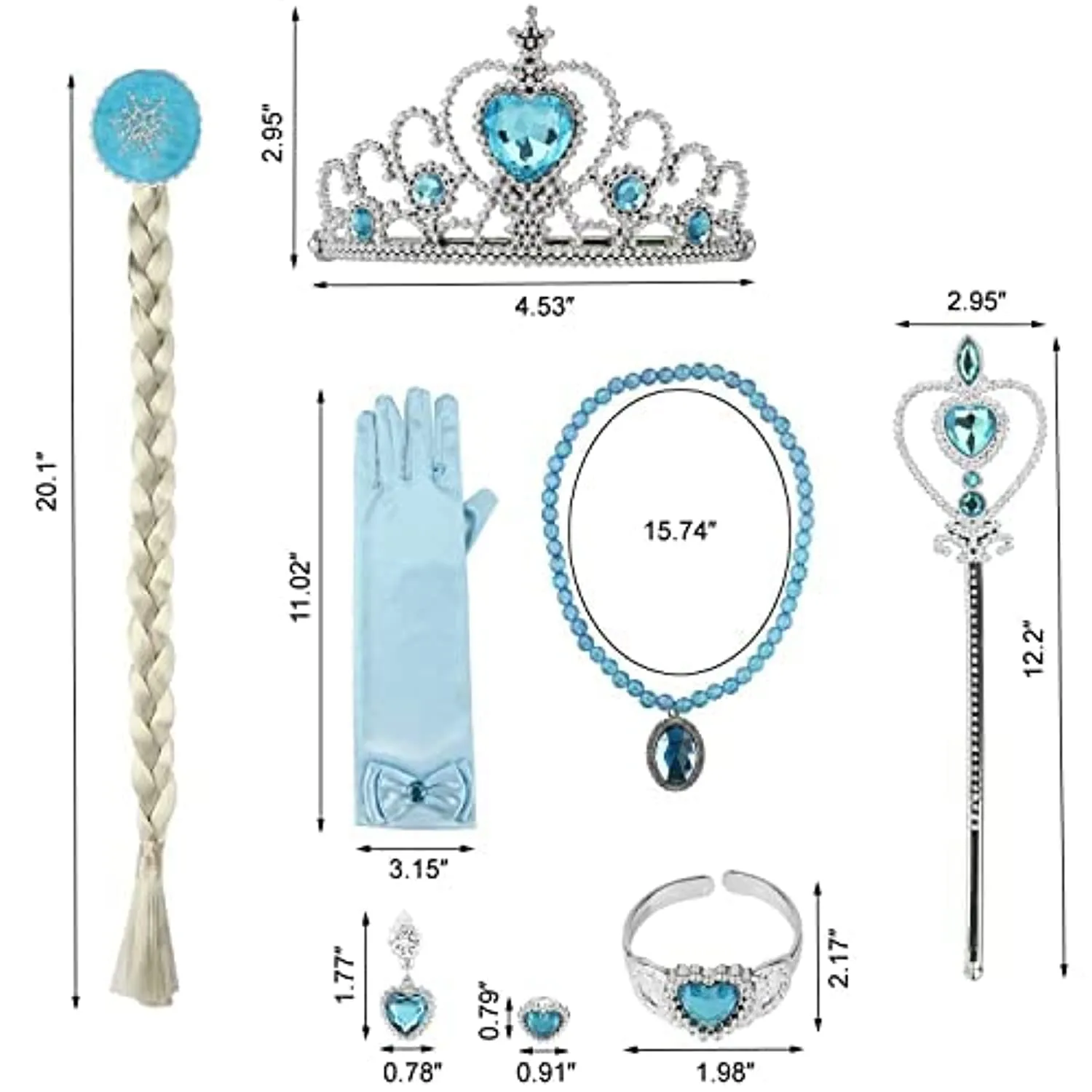 discoball ELSA - Costume da principessa per bambini, vestito da bambina con regina di ghiaccio, a maniche lunghe, con paillette,