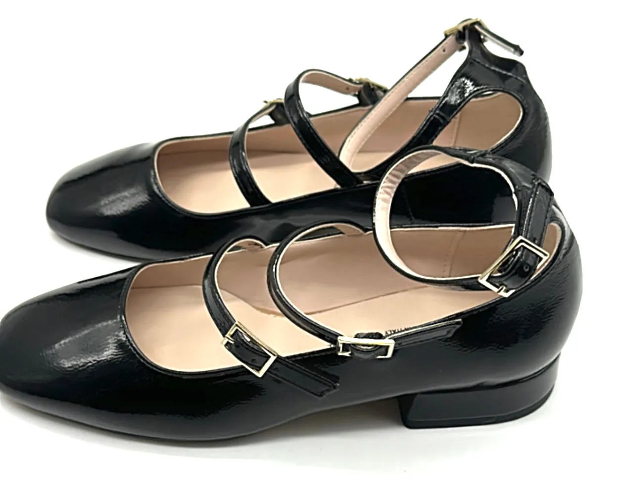 Divine follie - Ballerine con tacco in pelle nera