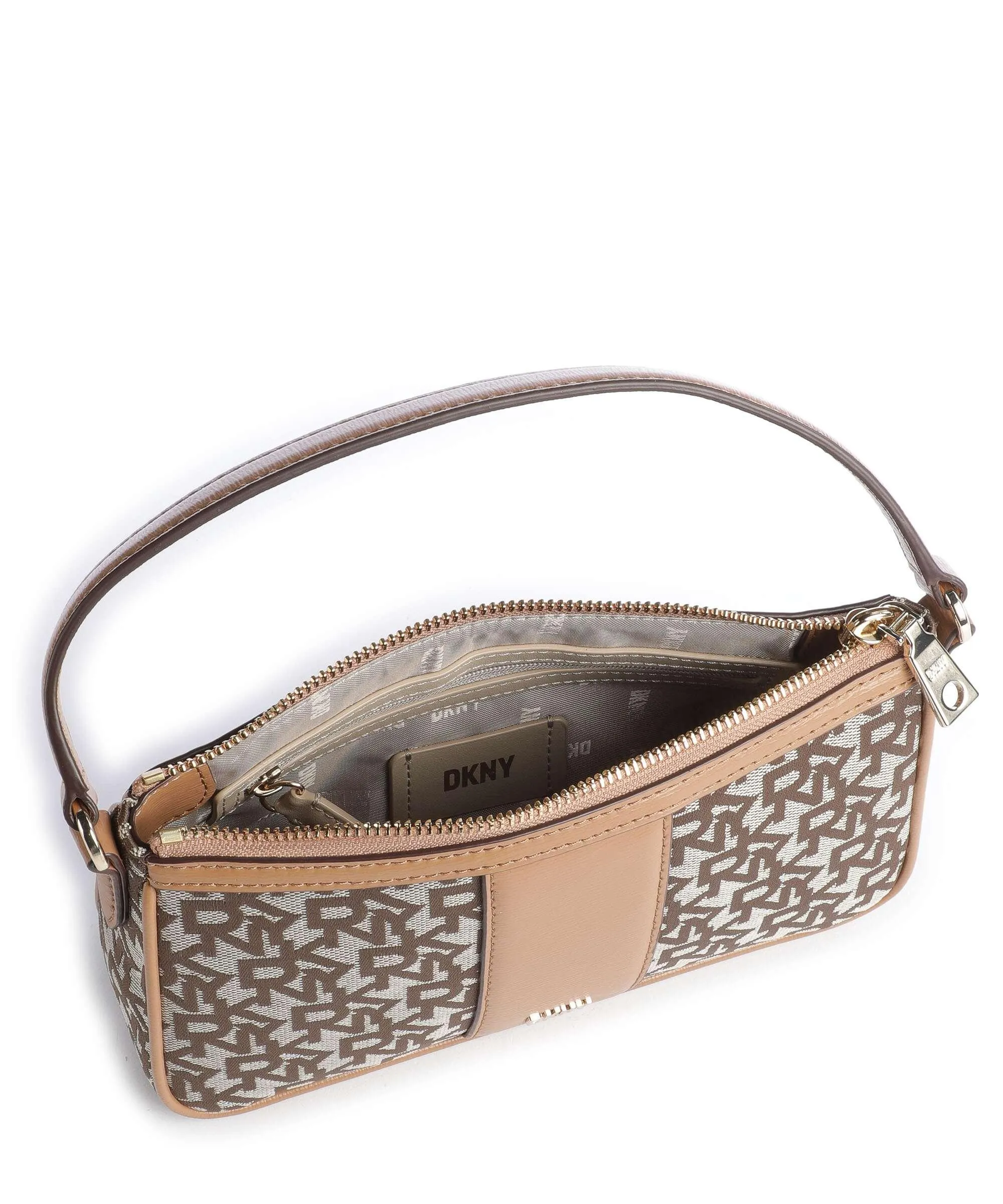  DKNY Bryant Borsa a spalla poliestere marrone  