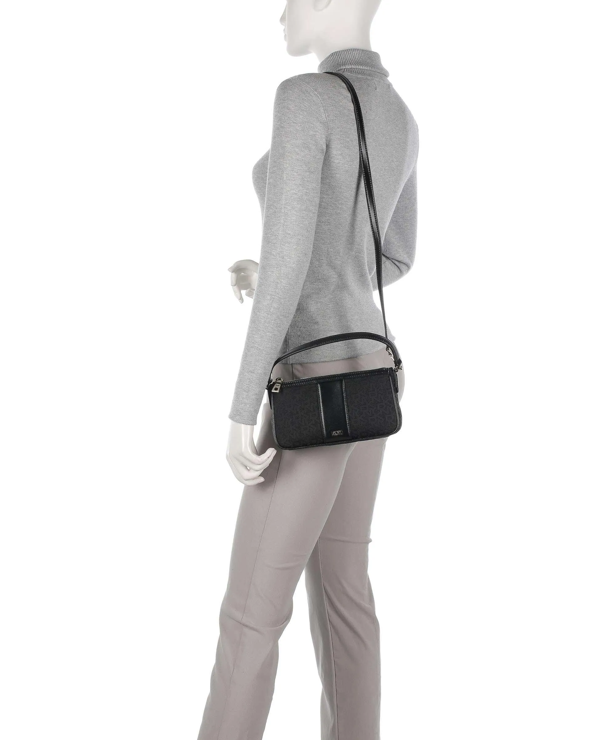  DKNY Bryant Borsa a spalla poliestere nero  