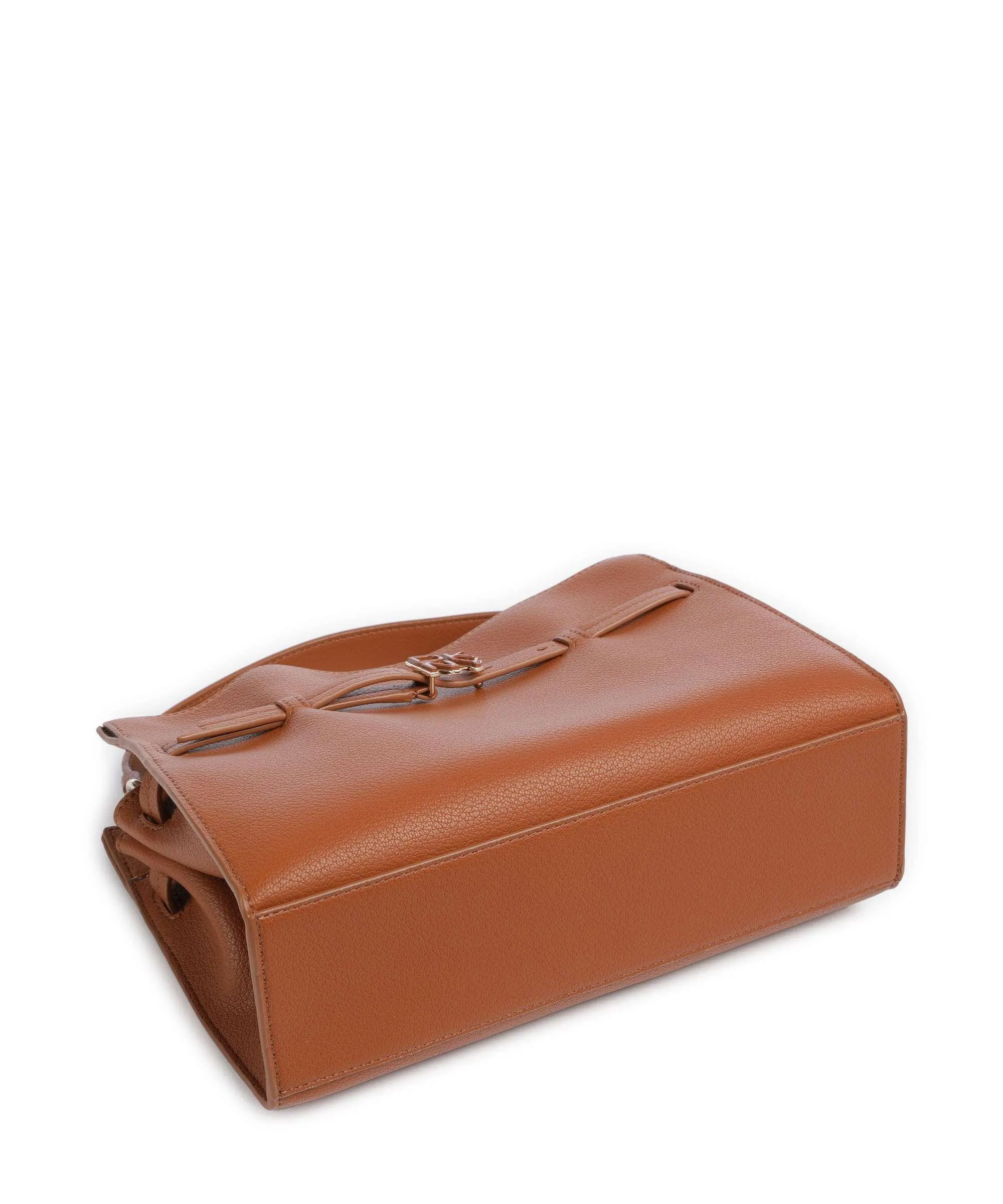  DKNY Bushwick Borsa a mano pelle di vacchetta finemente grana cognac  