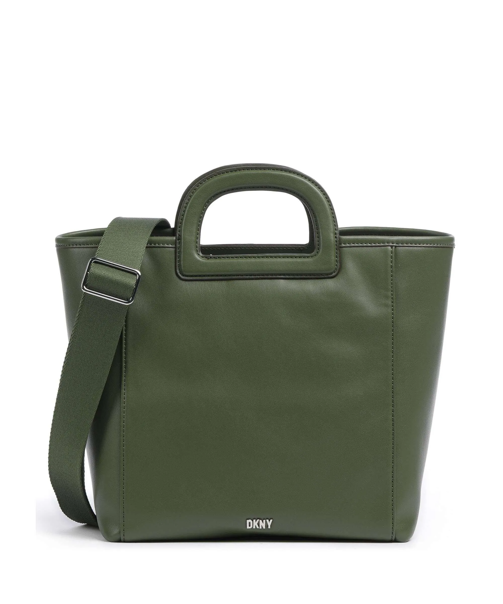  DKNY Drew Borsa a mano pelle sintetica verde scuro  