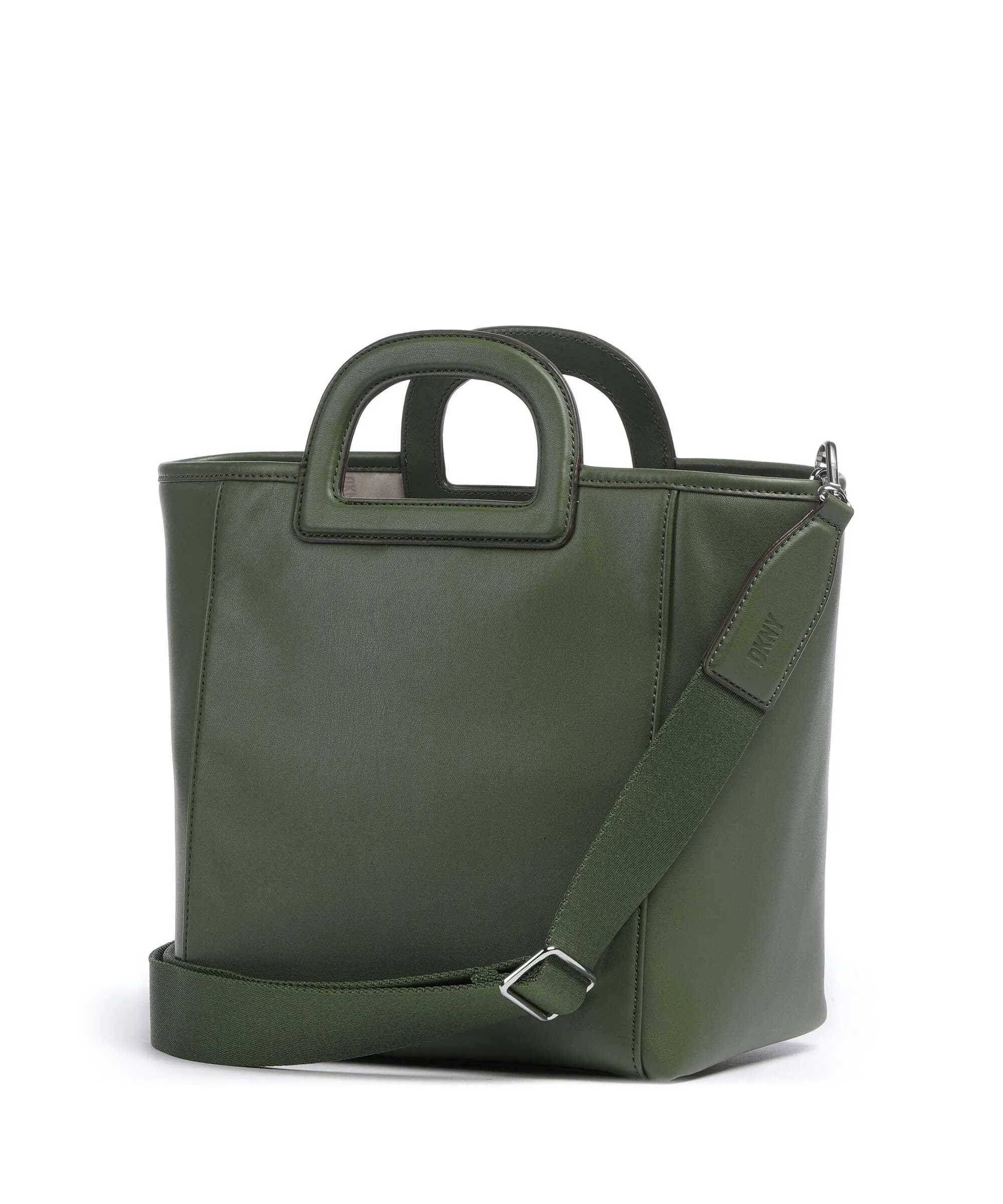  DKNY Drew Borsa a mano pelle sintetica verde scuro  