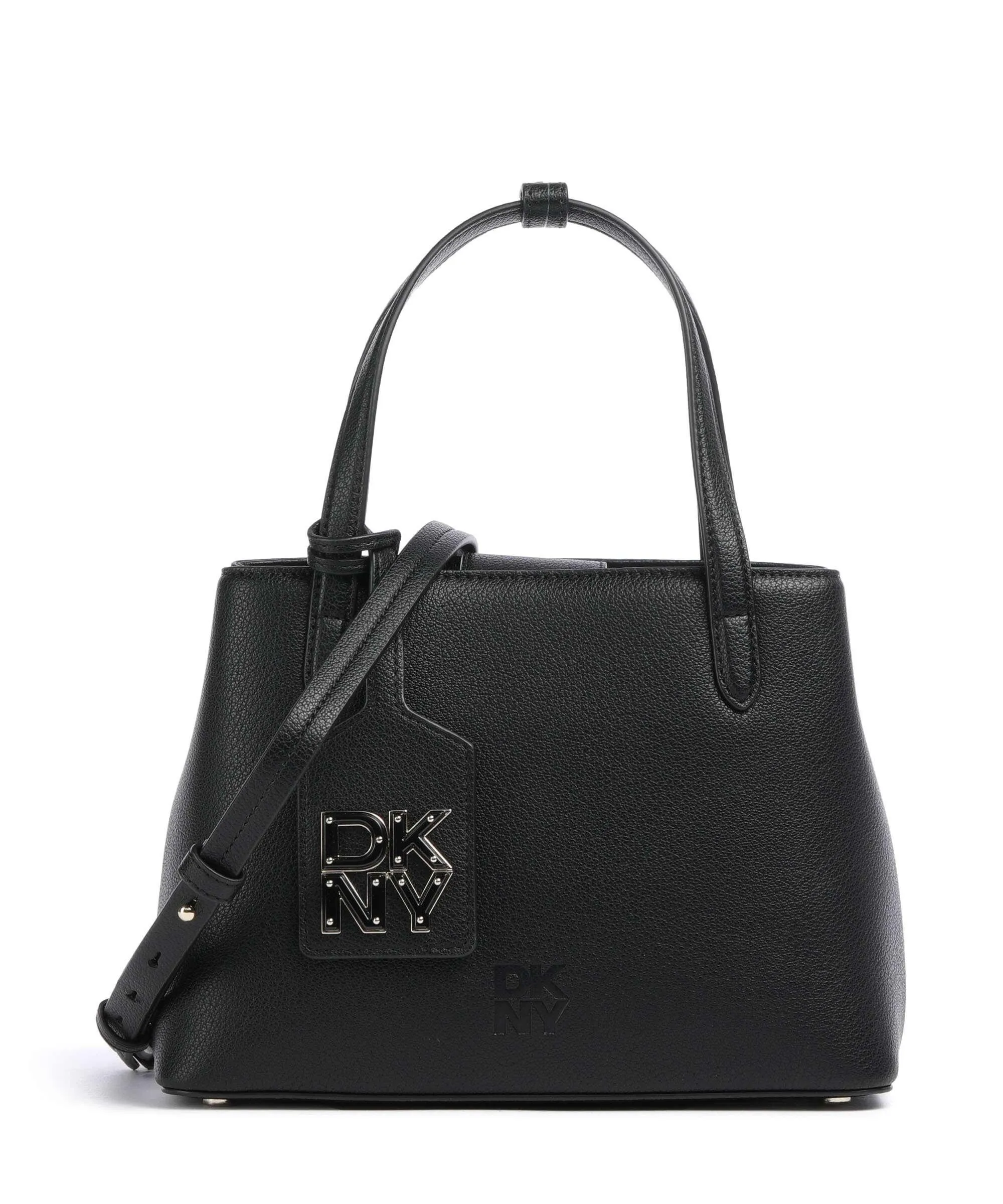  DKNY Yorkville Borsa a mano pelle di vacchetta grana nero  