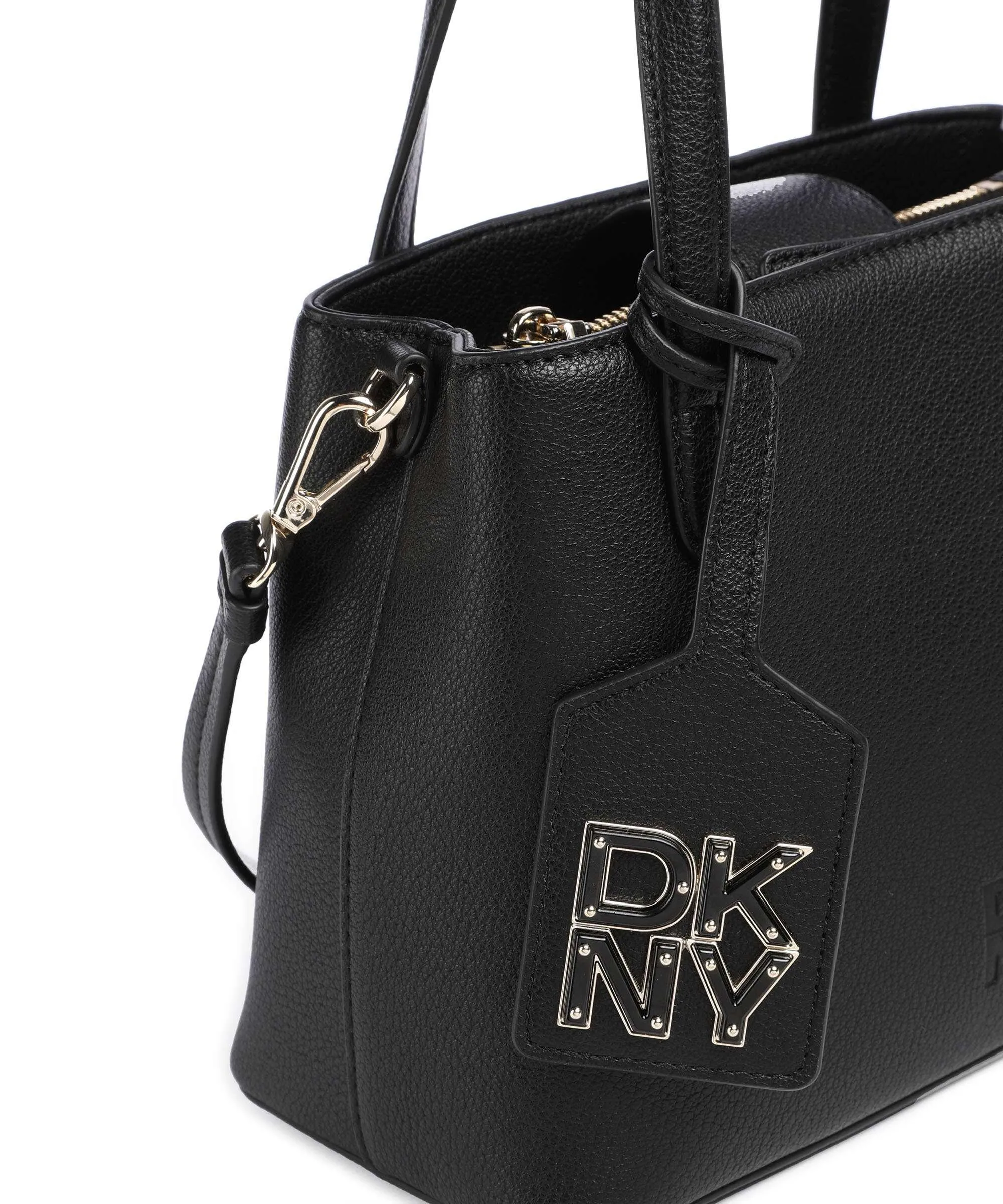  DKNY Yorkville Borsa a mano pelle di vacchetta grana nero  