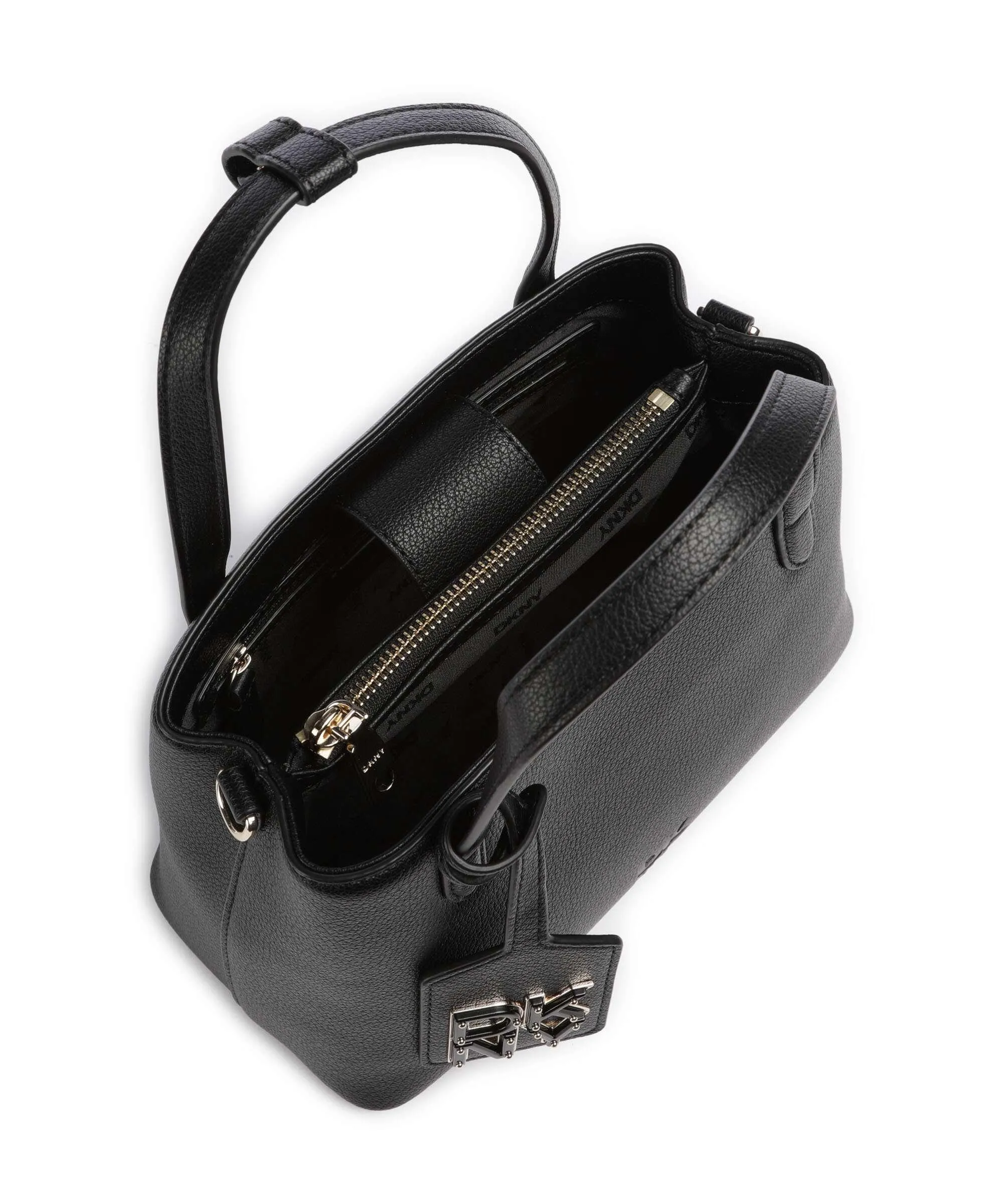  DKNY Yorkville Borsa a mano pelle di vacchetta grana nero  