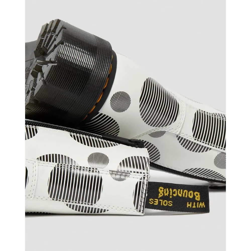 DR MARTENS - STIVALI PLATFORM DI PELLE JADON POLKA DOT SMOOTH - 26882101