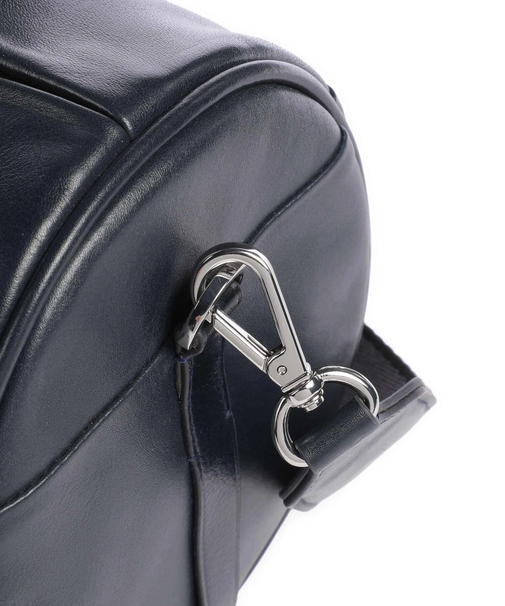  DuDu Bags Megan Borsa a mano pelle di vitello finemente grana navy  