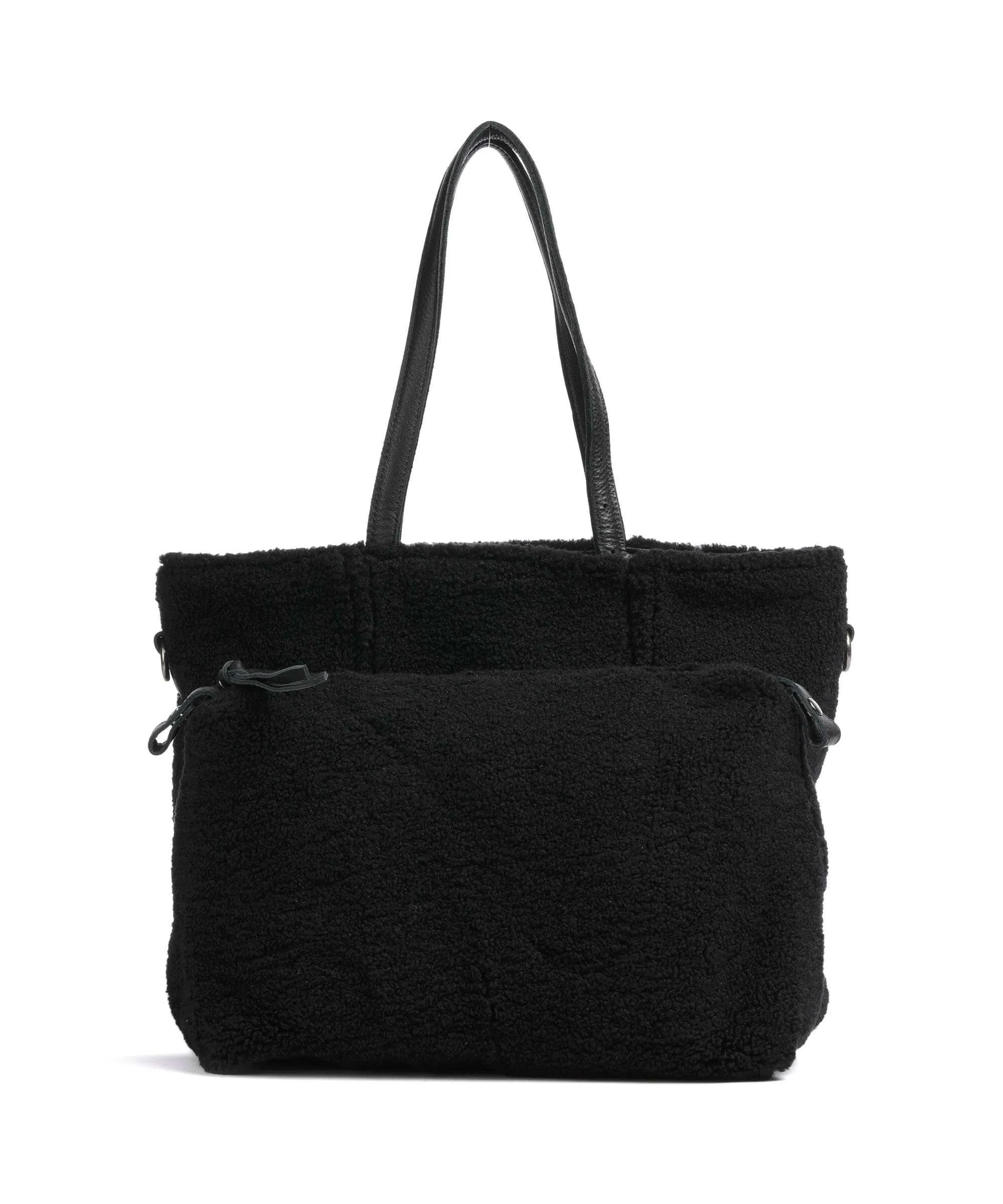  FredsBruder Inside Out Borsa shopper pelle granulata nero  