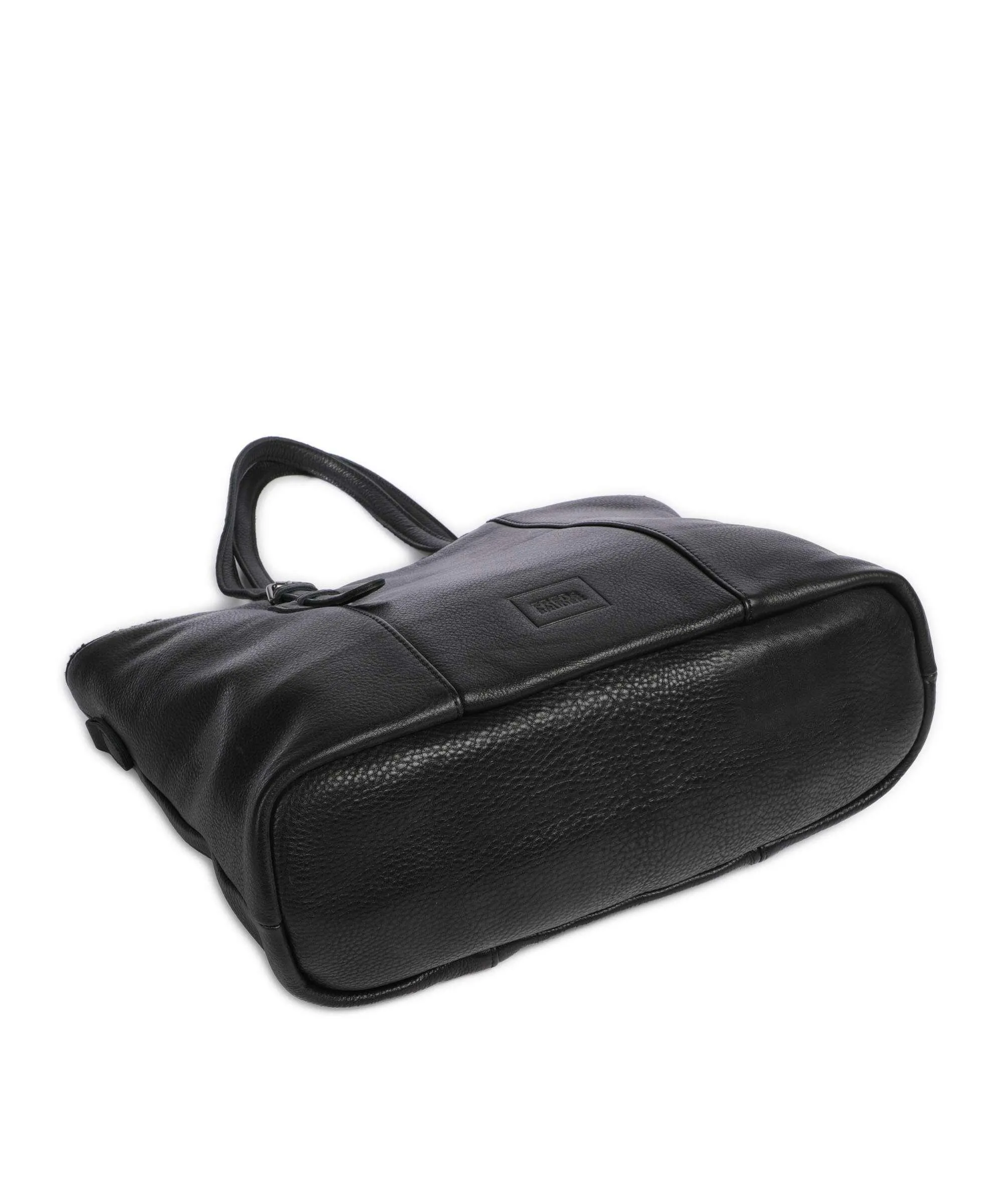  FredsBruder Inside Out Borsa shopper pelle granulata nero  