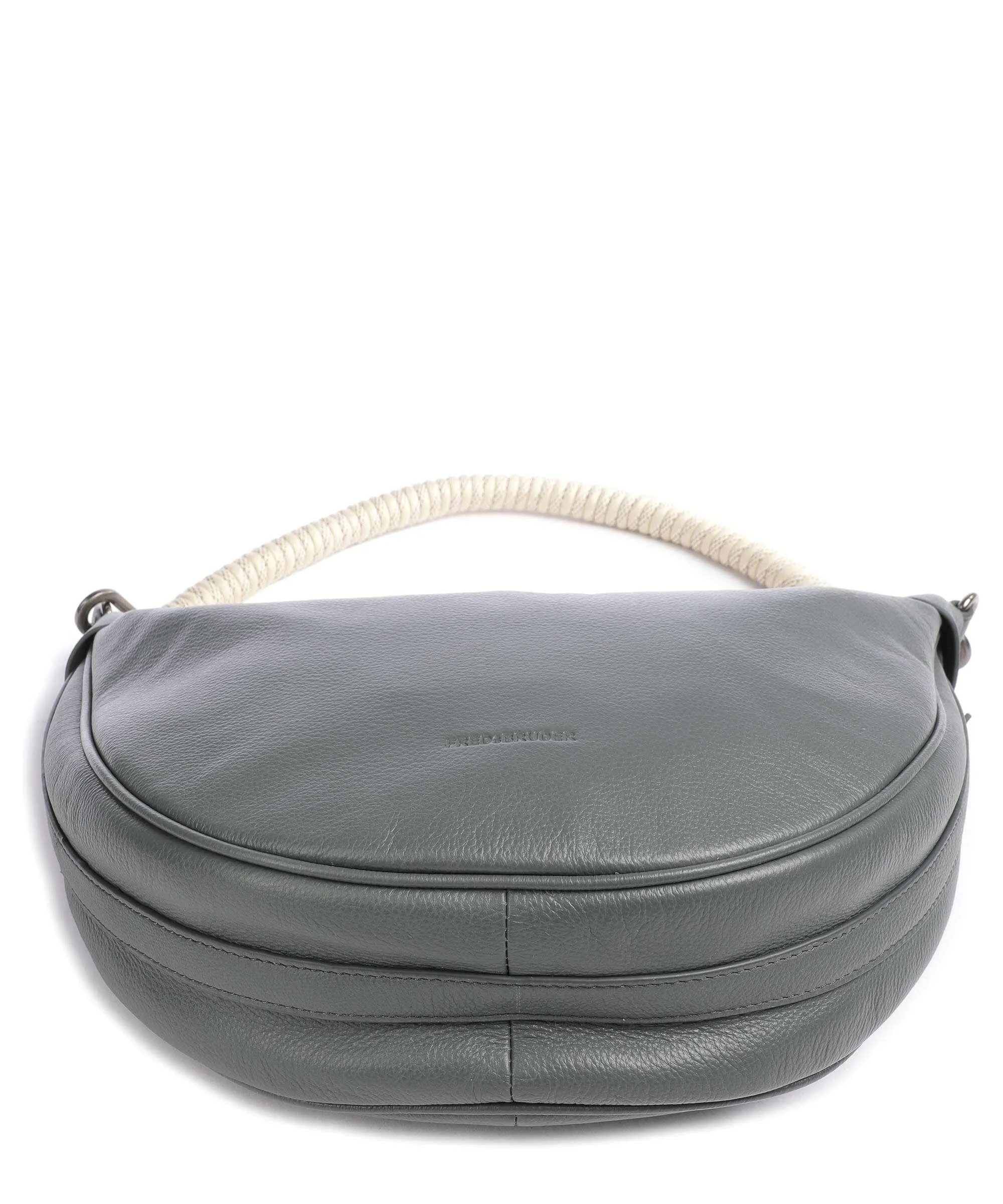  FredsBruder Nea Borsa hobo pelle granulata blu-grigio  