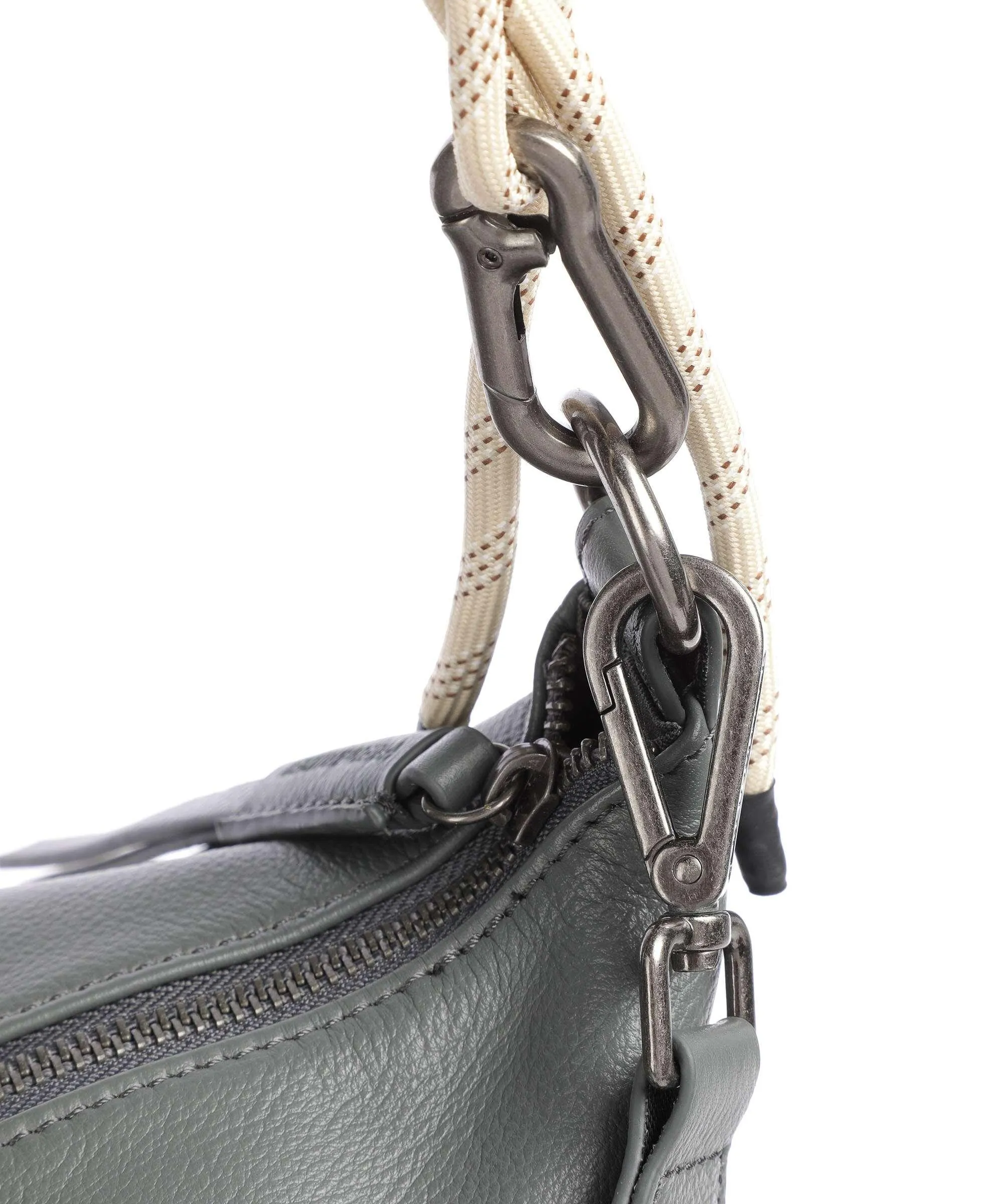  FredsBruder Nea Borsa hobo pelle granulata grigio scuro  