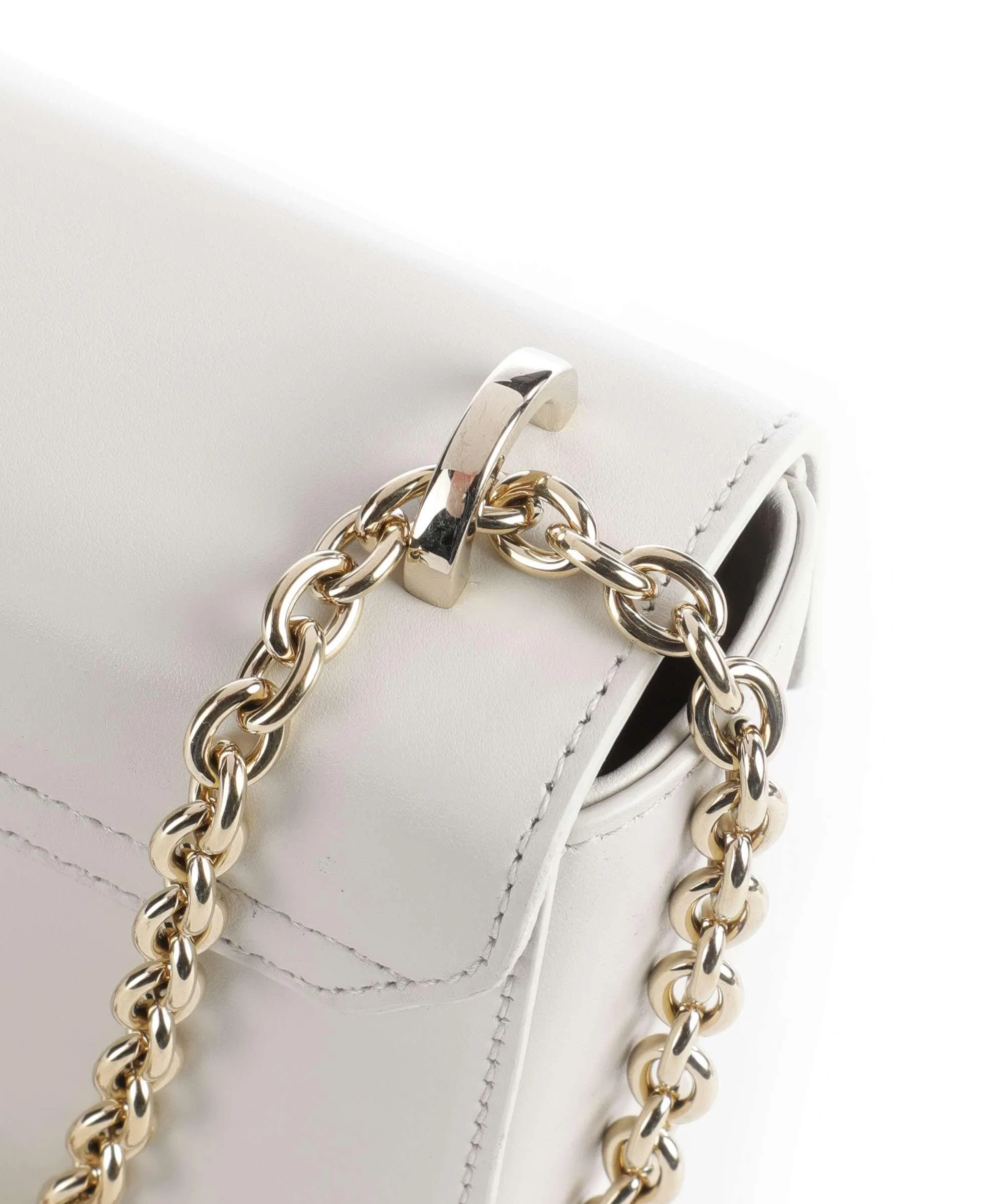  Furla Metropolis Mini Borsa a spalla pelle a grana fine avorio  