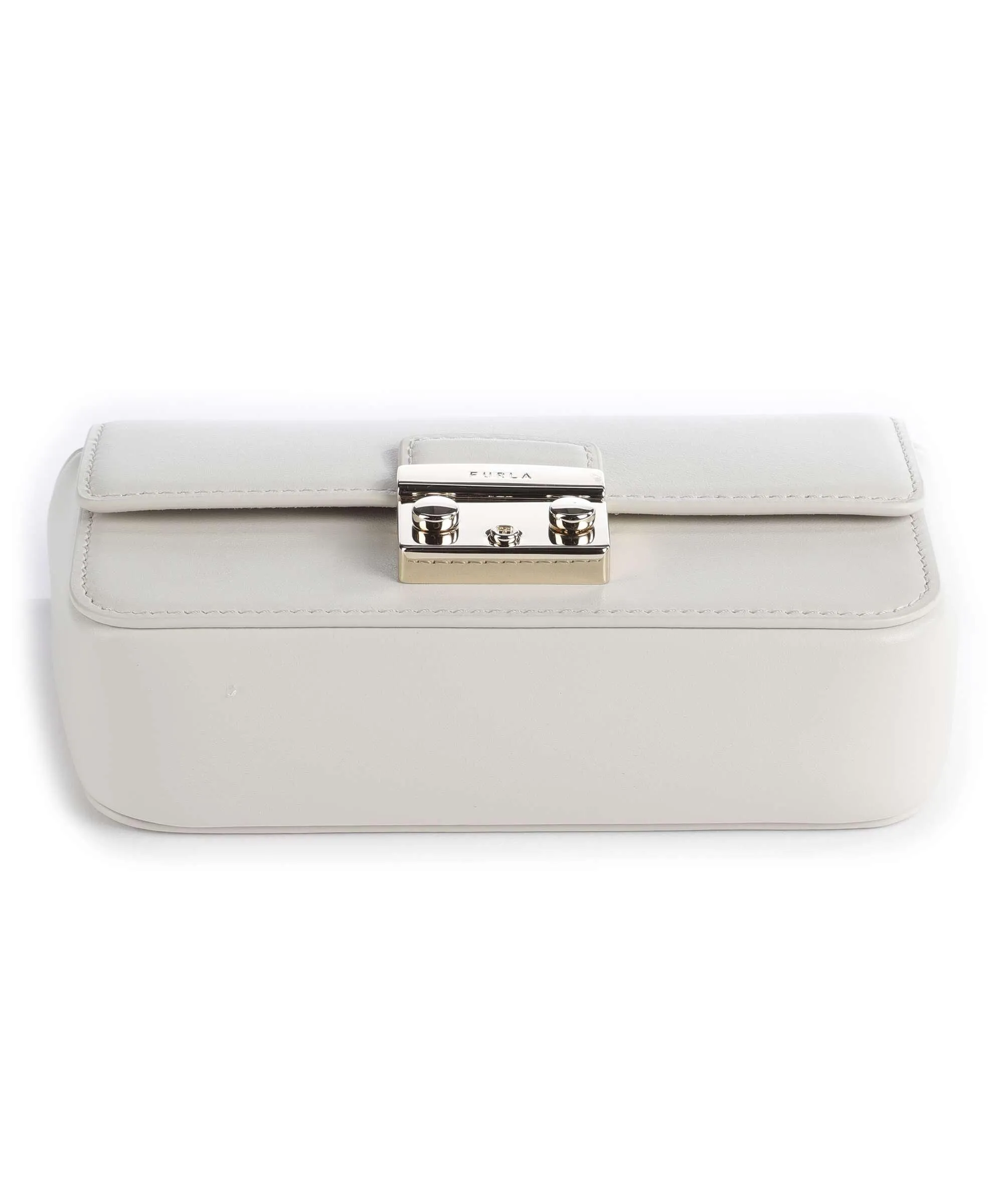  Furla Metropolis Mini Borsa a tracolla pelle granulata avorio  