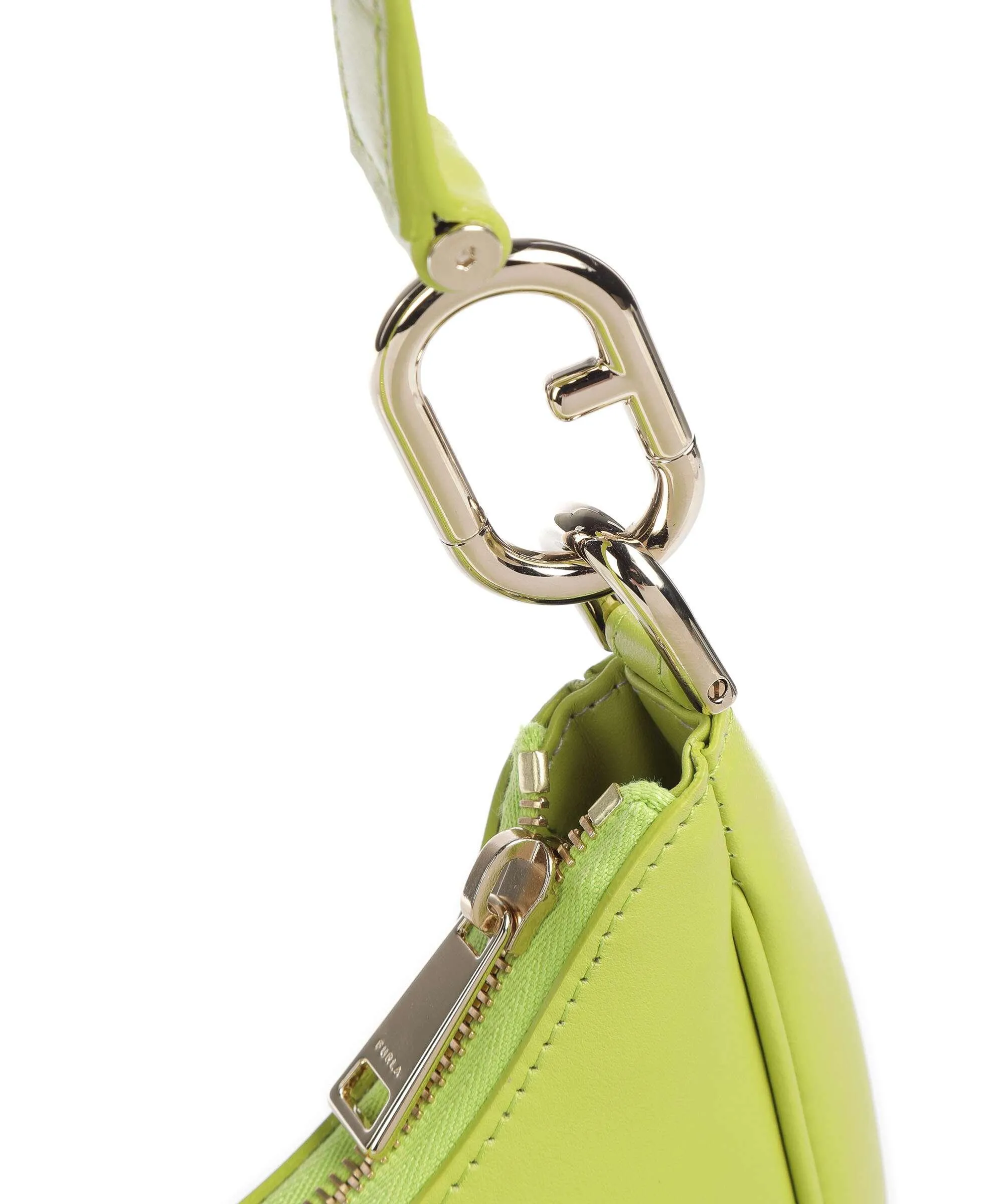  Furla Primavera S Borsa a spalla pelle a grana fine verde  