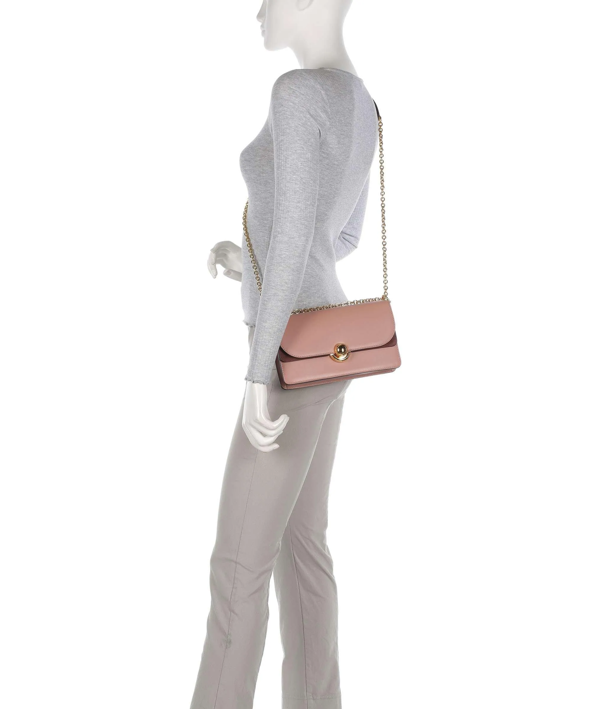  Furla Sfera S Borsa a spalla pelle a grana fine, pelle ruvida marrone chiaro  