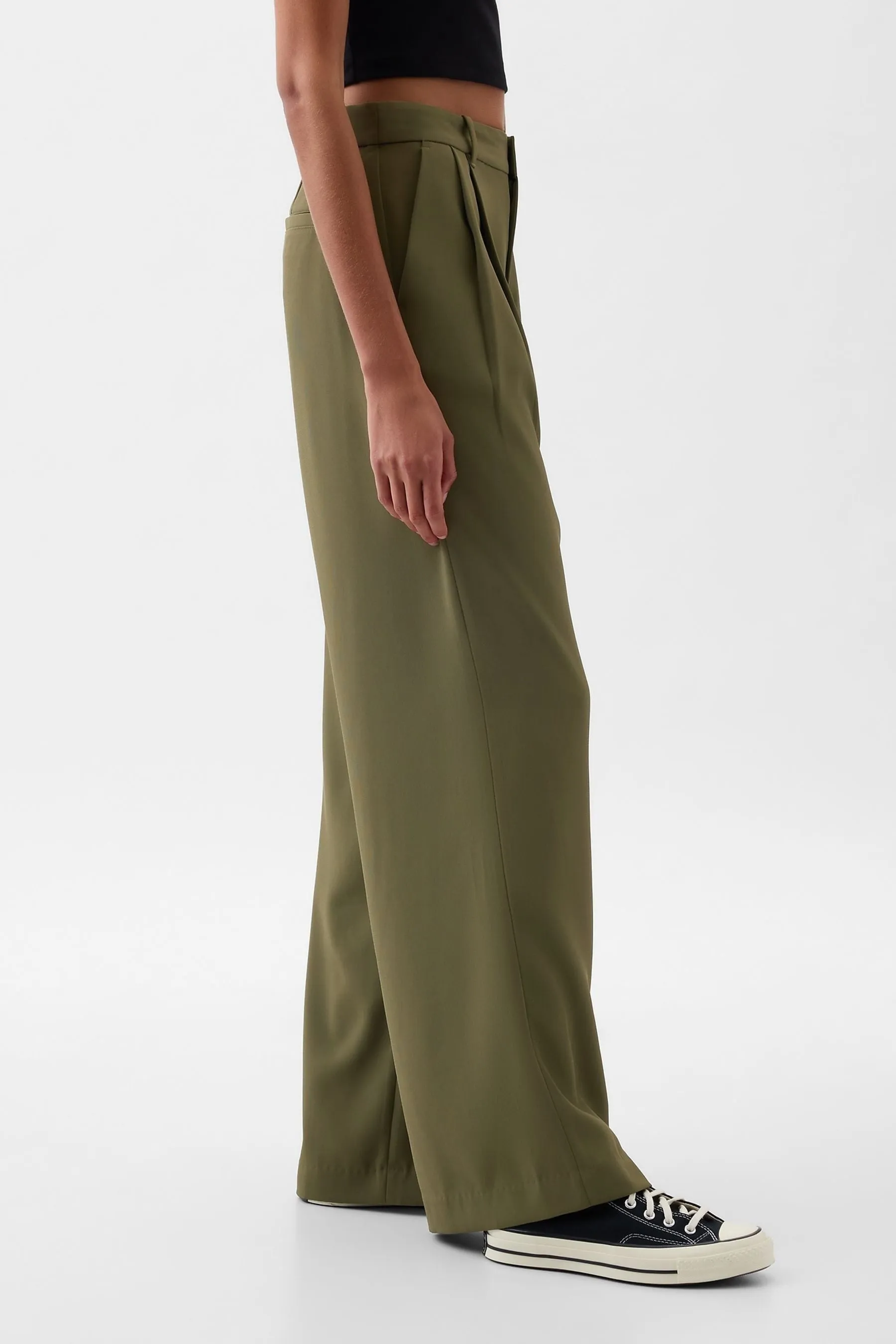 Gap - A pieghe Pantaloni a vita alta