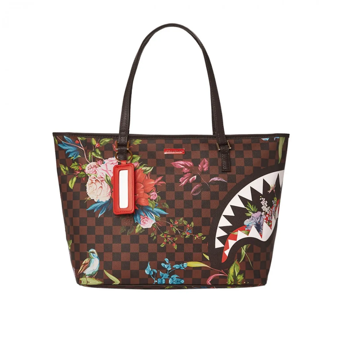 Garden Of Sharks Tote, Marrone