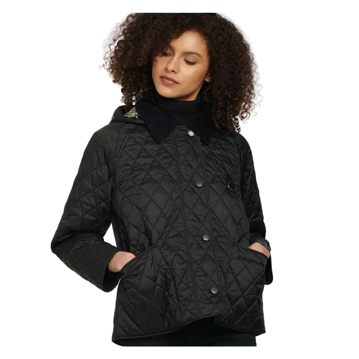 Giubbino Donna Barbour Tobymory Quilted Nero