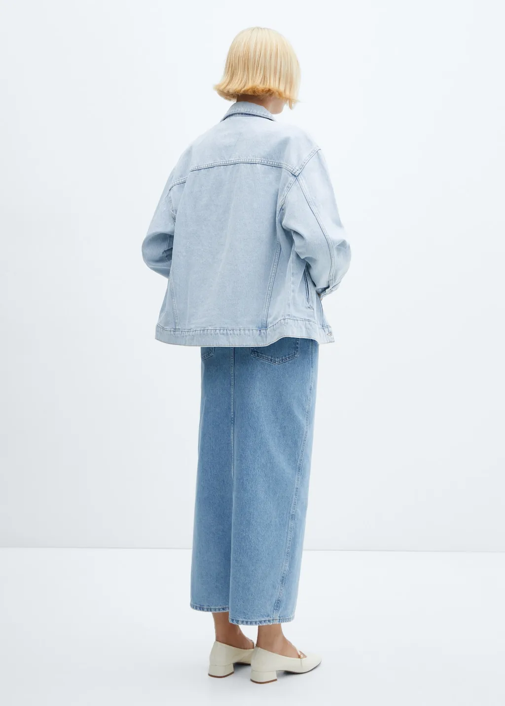 Giubbotto denim oversize