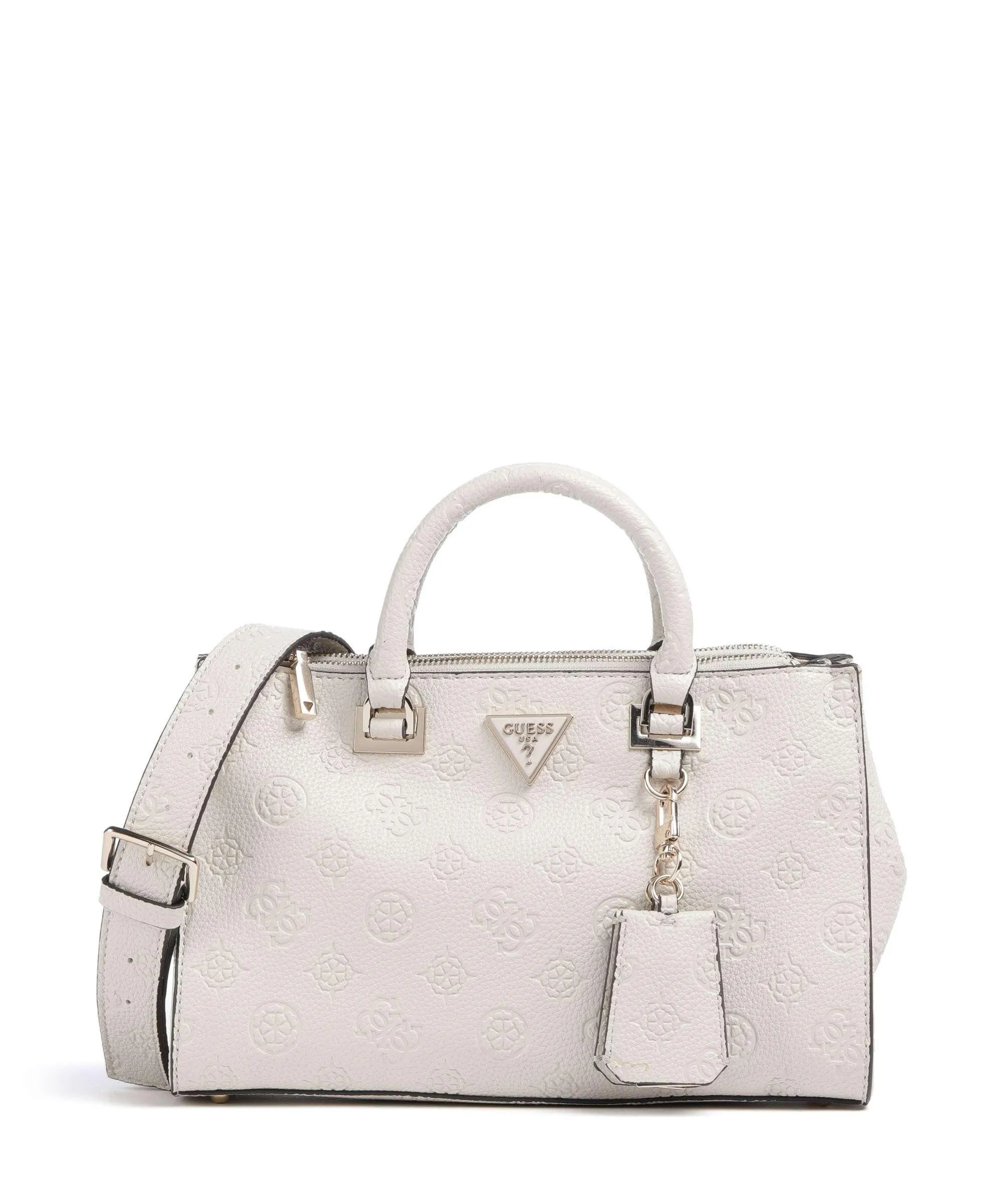  Guess Cresidia Borsa a mano pelle sintetica avorio  