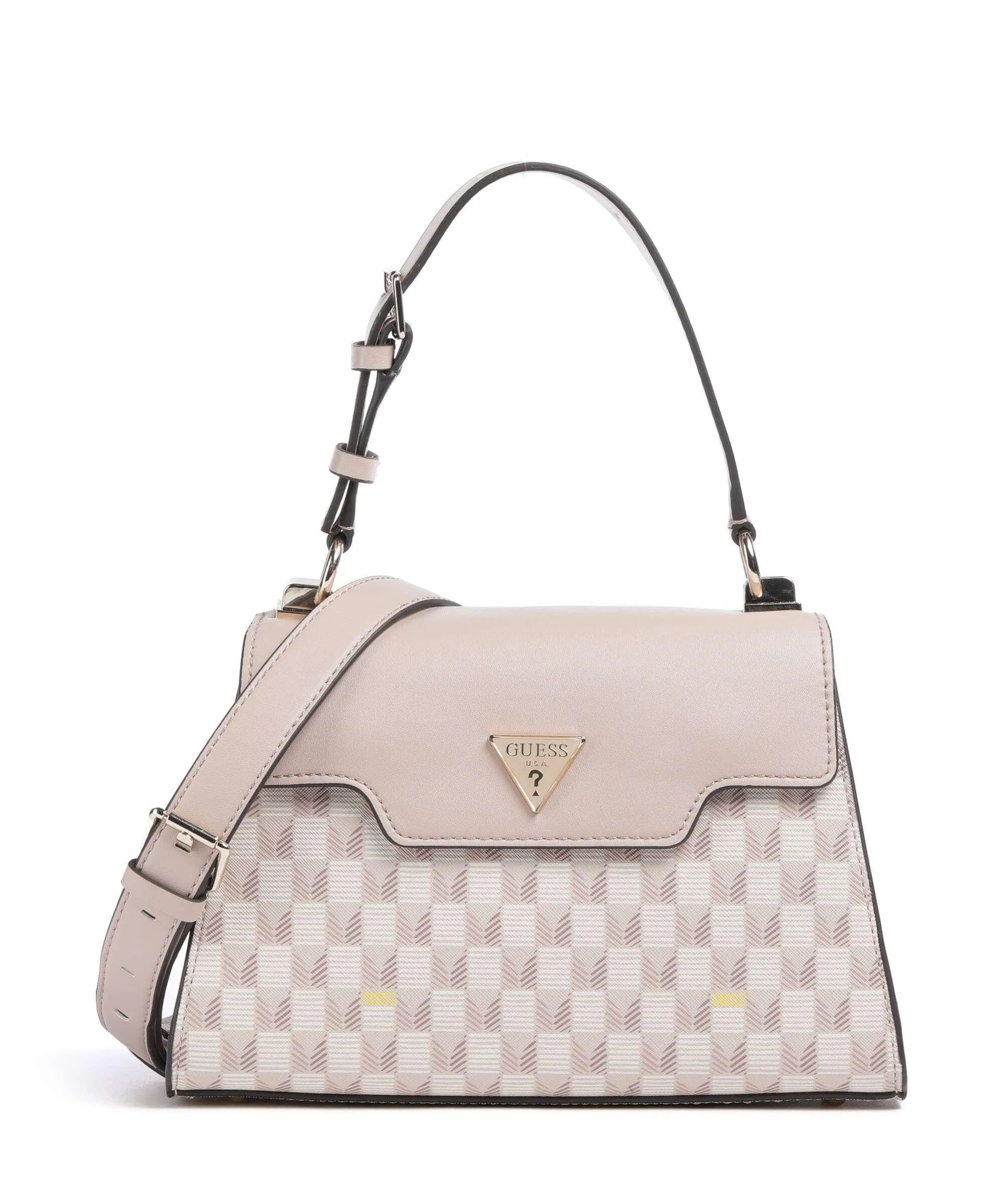  Guess G Wave Borsa a mano pelle sintetica rosa antico  