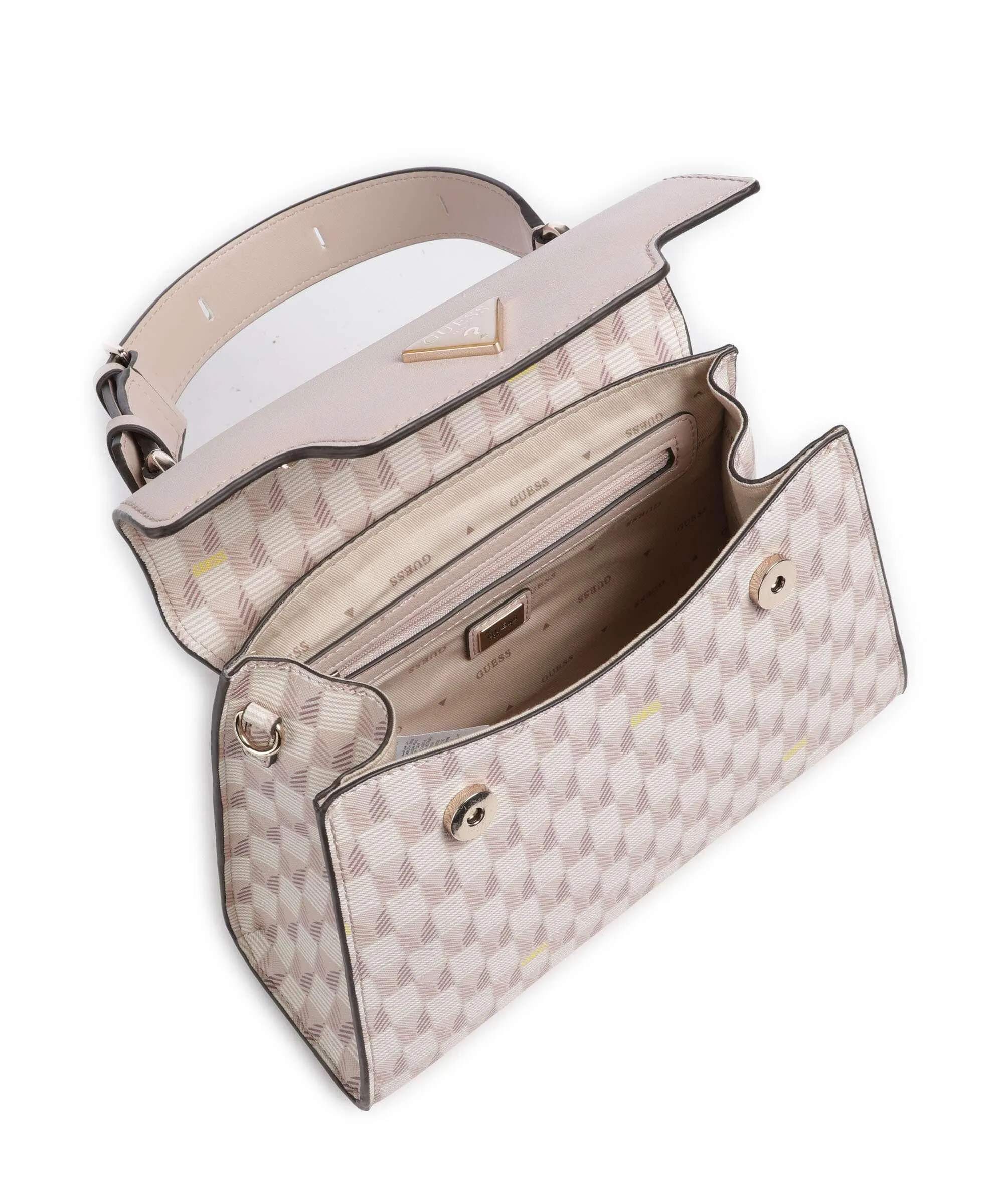  Guess G Wave Borsa a mano pelle sintetica rosa antico  