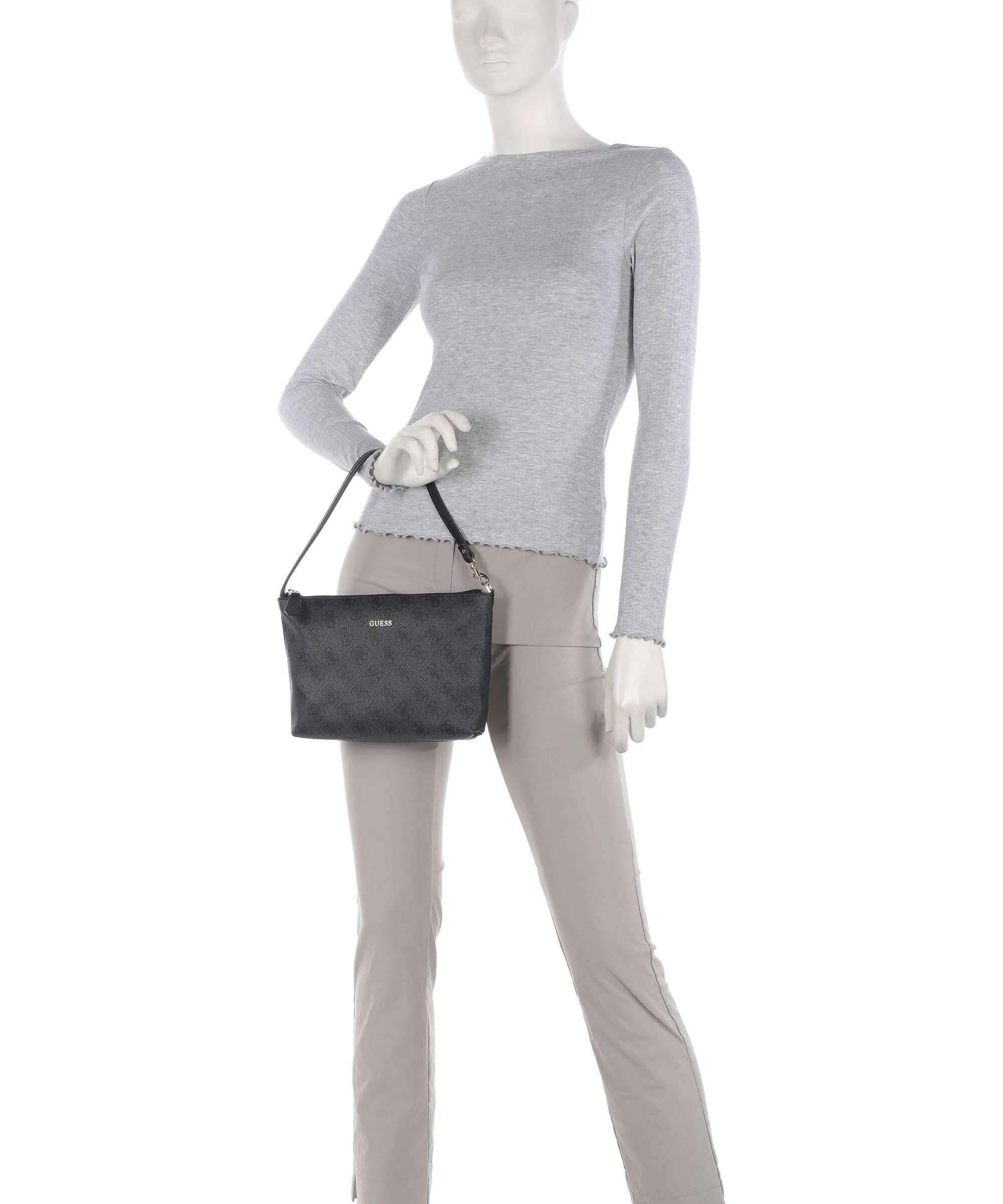 Guess Vikky Borsa shopper pelle sintetica grigio scuro  