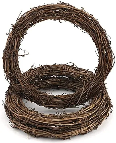 Hileyu 3 Pezzi retrò Ghirlanda di Natale Ghirlande della Vite Naturale Vite Ghirlanda del Ramo Ghirlanda in Rattan Ghirlanda del