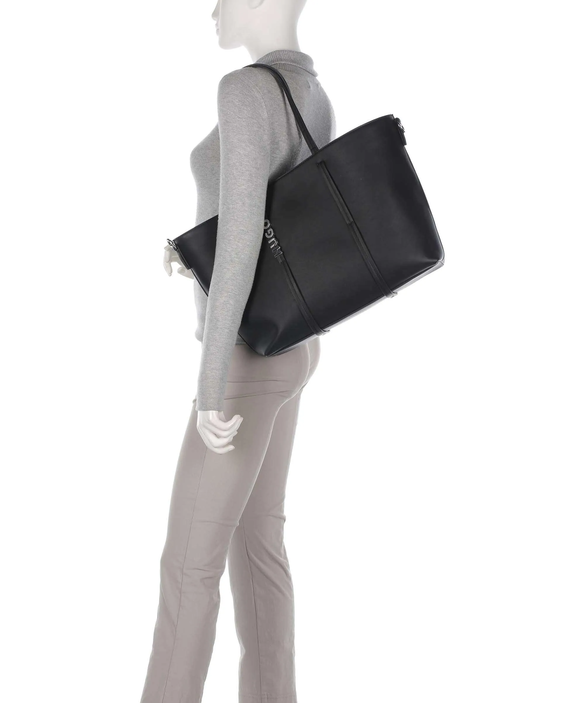  Hugo Mel Borsa shopper pelle sintetica nero  