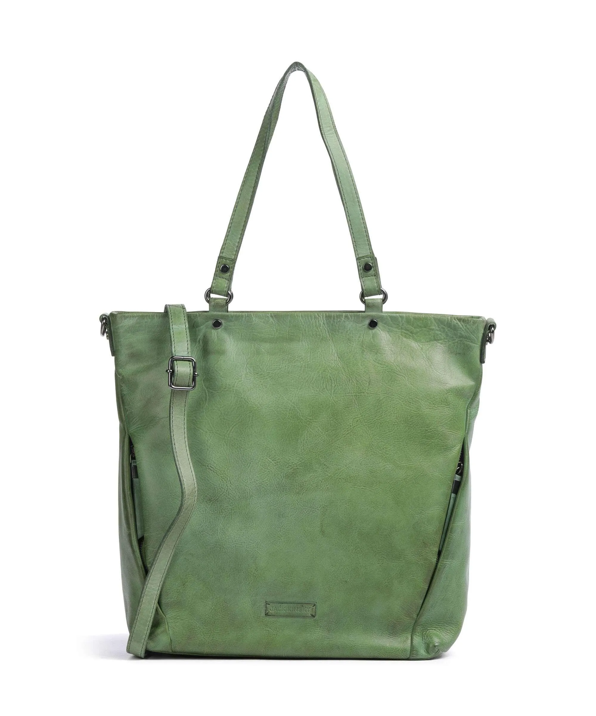  Jack Kinsky Nelson 6 Borsa shopper pelle granulata verde  