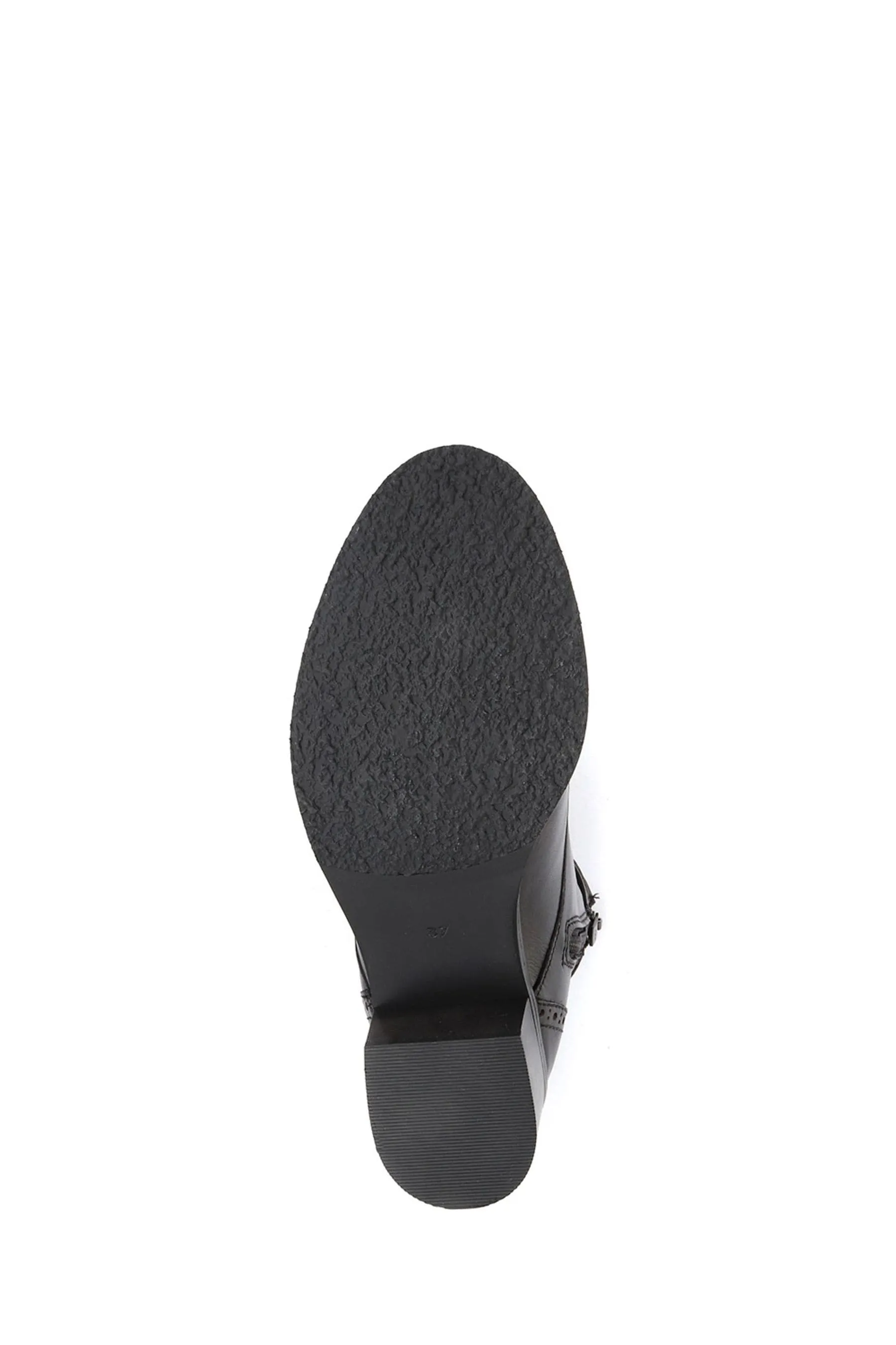Jones Bootmaker - Madie - Nero alla caviglia in pelle con tacco - Stivali