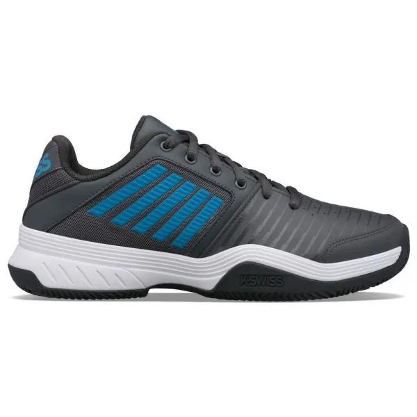 K-SWISS COURT EXPRESS OMNI CHILDREN Dark Shadow / White scarpa tennis per bambini