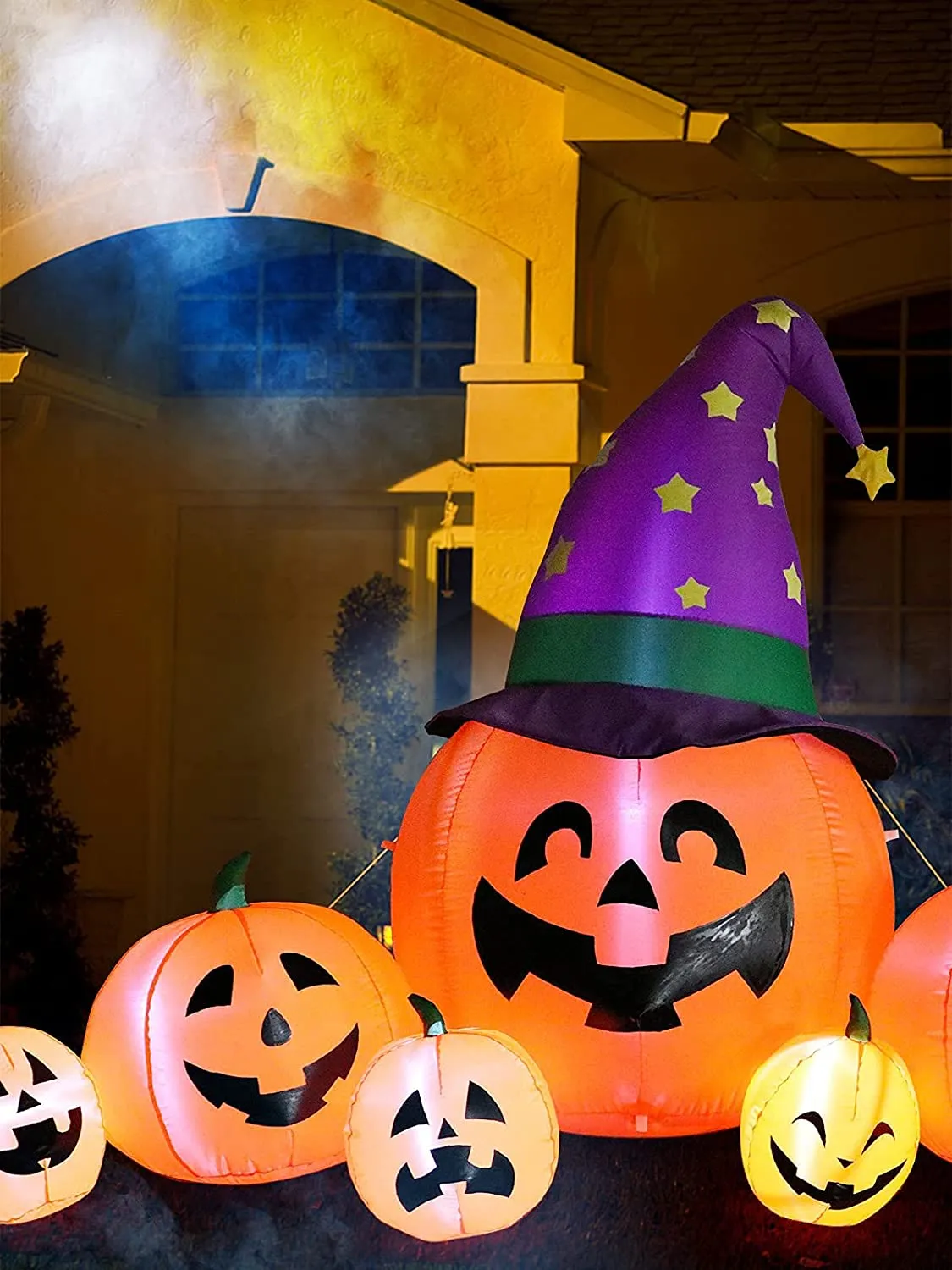 Kalolary Decorazioni Zucca Gonfiabili di Halloween da 7,9 Piedi, Blow Up Pumpkin Decoration for Yard Pumpkin Gonfiabili Decorazi