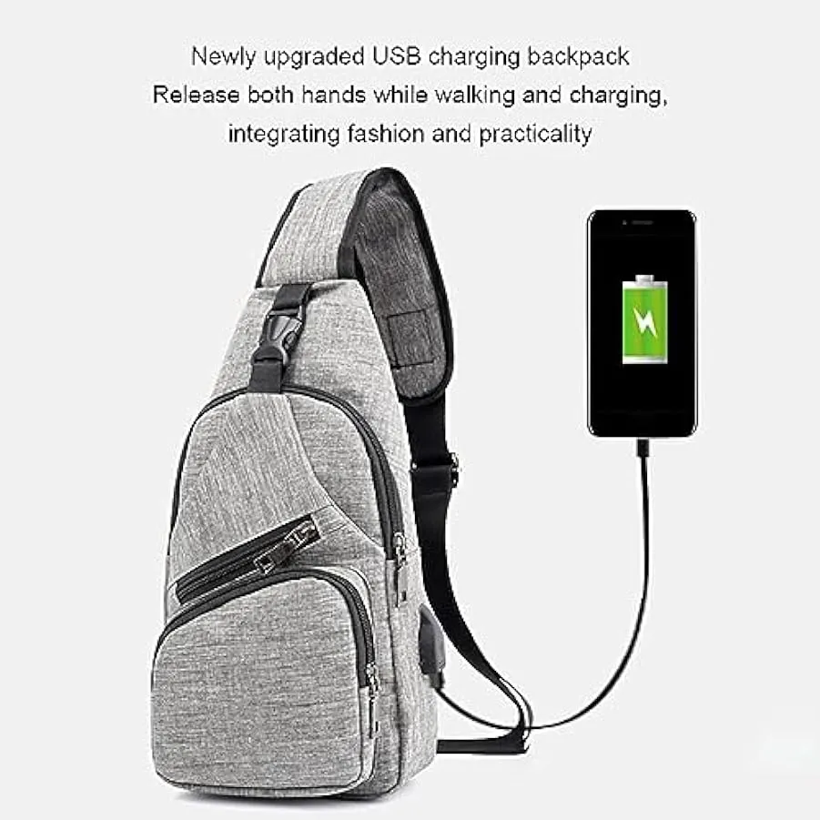 kawehiop Borsa a tracolla leggera per uomo – Borse impermeabili e durevoli per uomo Marsupio in tessuto Marsupio Borsa a tracoll