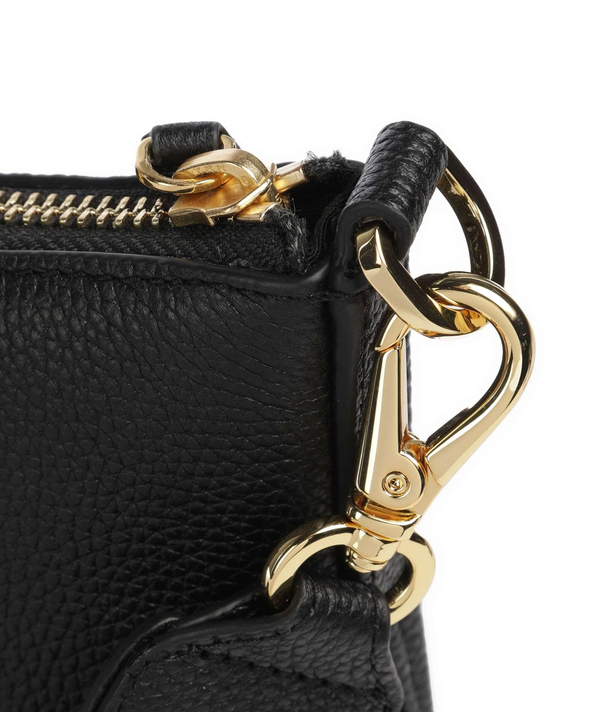  Lauren Ralph Lauren Cameryn 27 Borsa a tracolla pelle di vacchetta grana nero  