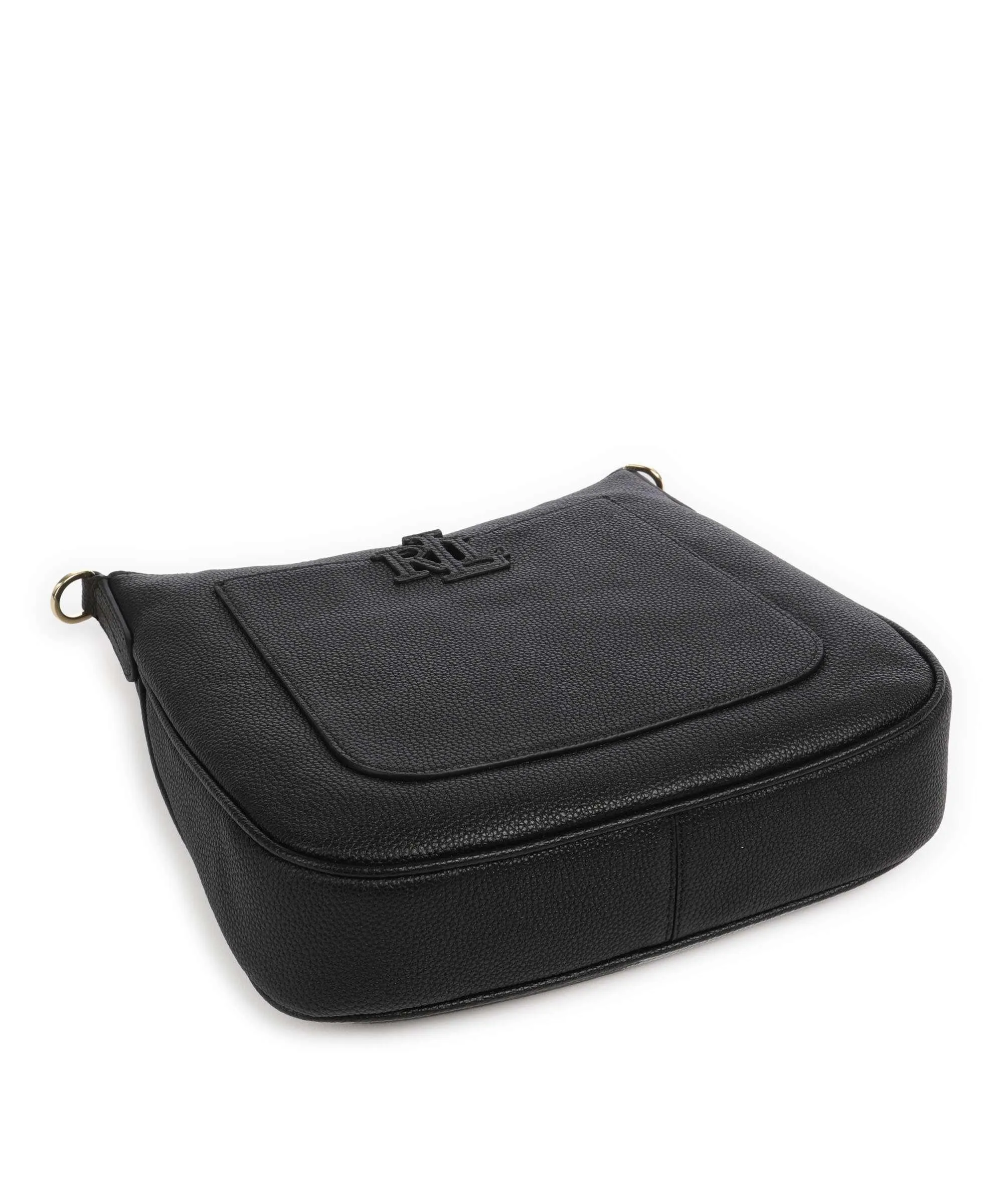  Lauren Ralph Lauren Cameryn 27 Borsa a tracolla pelle di vacchetta grana nero  