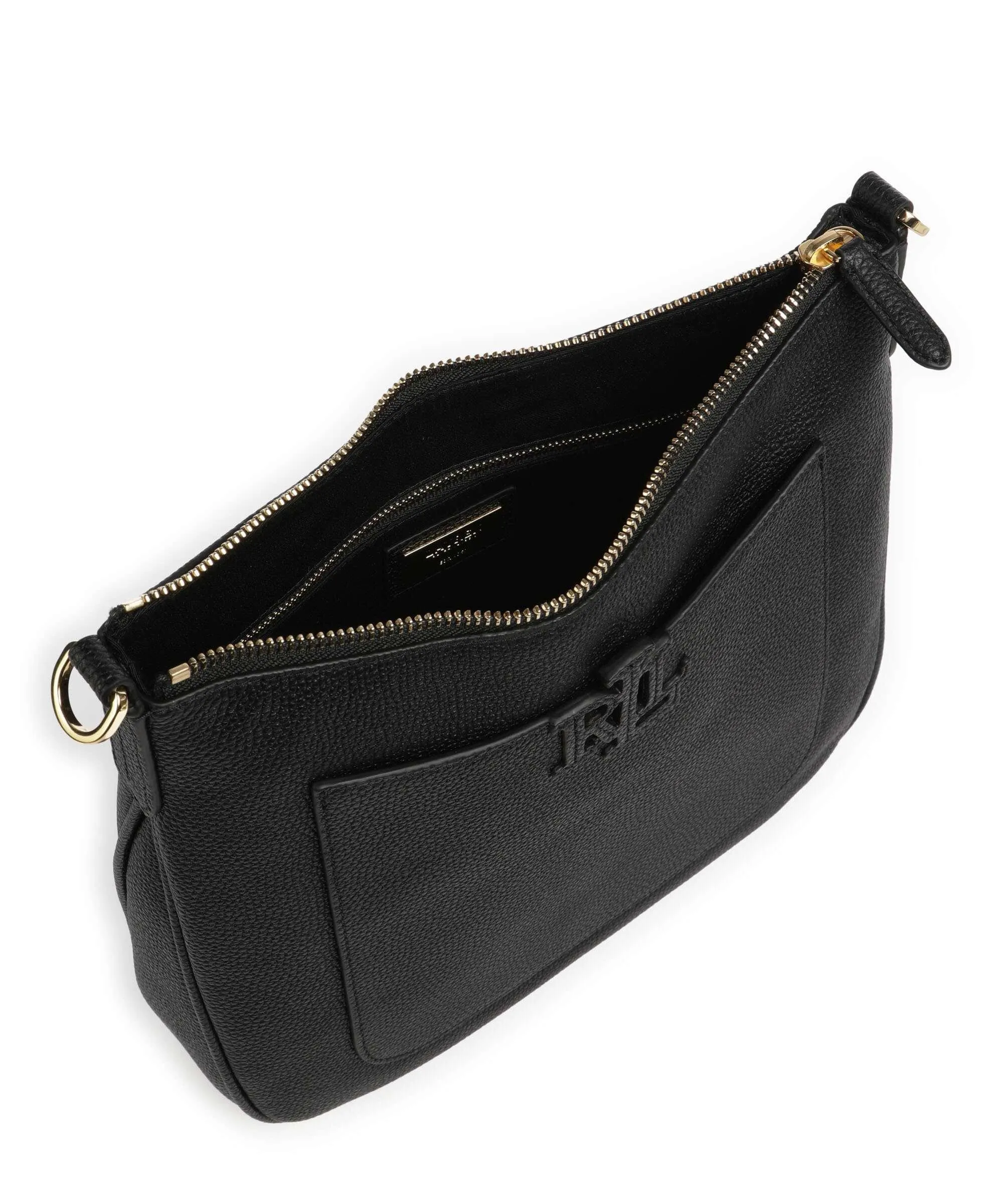  Lauren Ralph Lauren Cameryn 27 Borsa a tracolla pelle di vacchetta grana nero  
