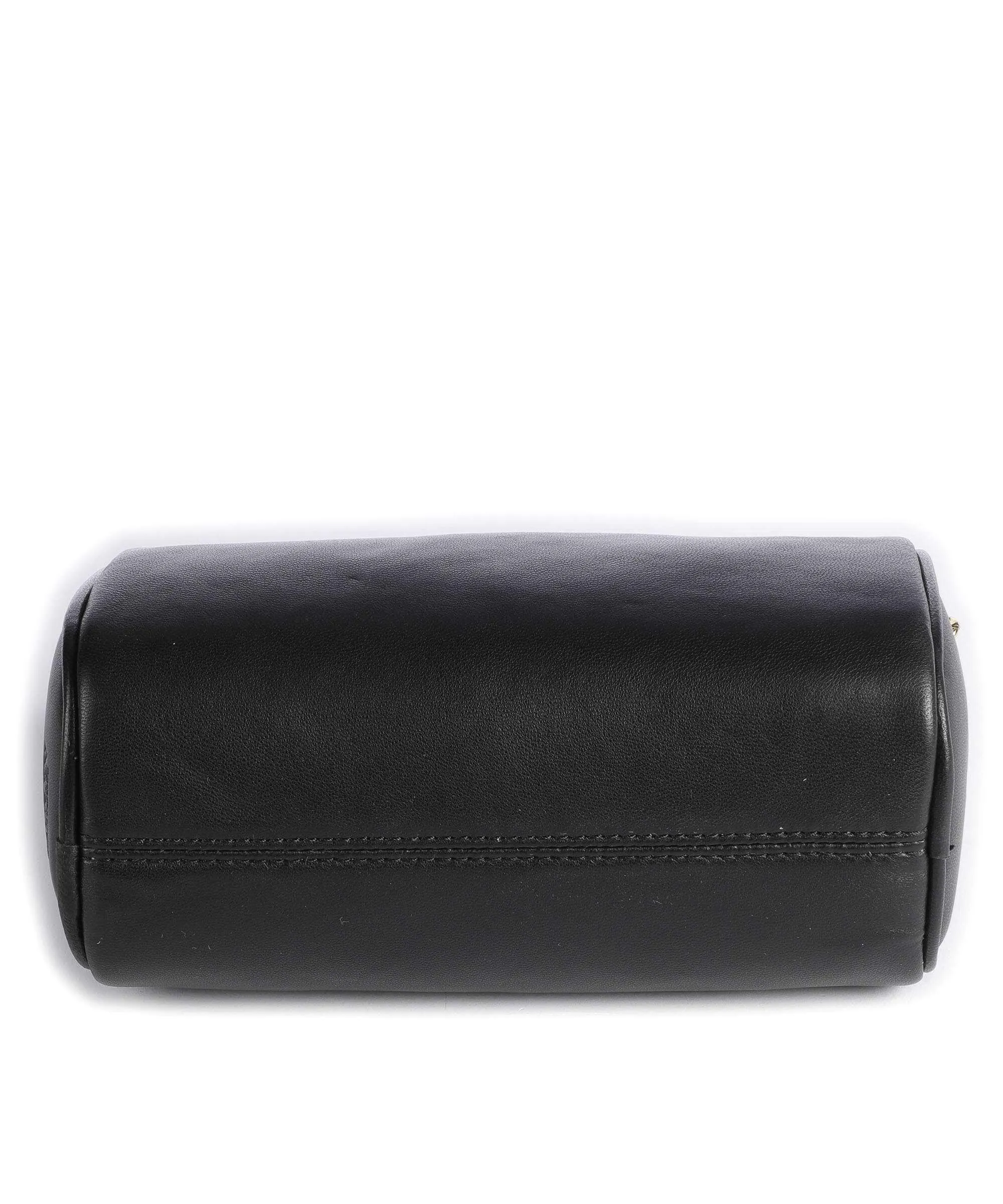  Lauren Ralph Lauren Emelia Small Borsa a spalla pelle di pecora nero  