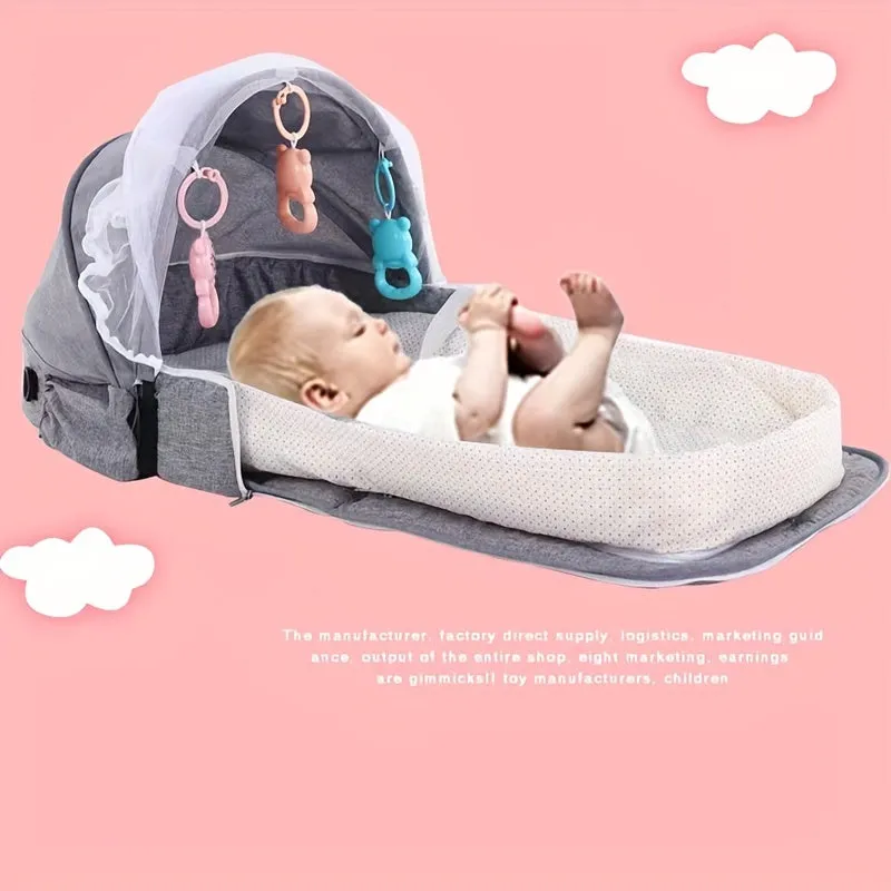 Lettino da viaggio portatile per lettino per bambini, lettino da viaggio per bambini, lettino da trasporto pieghevole per intern