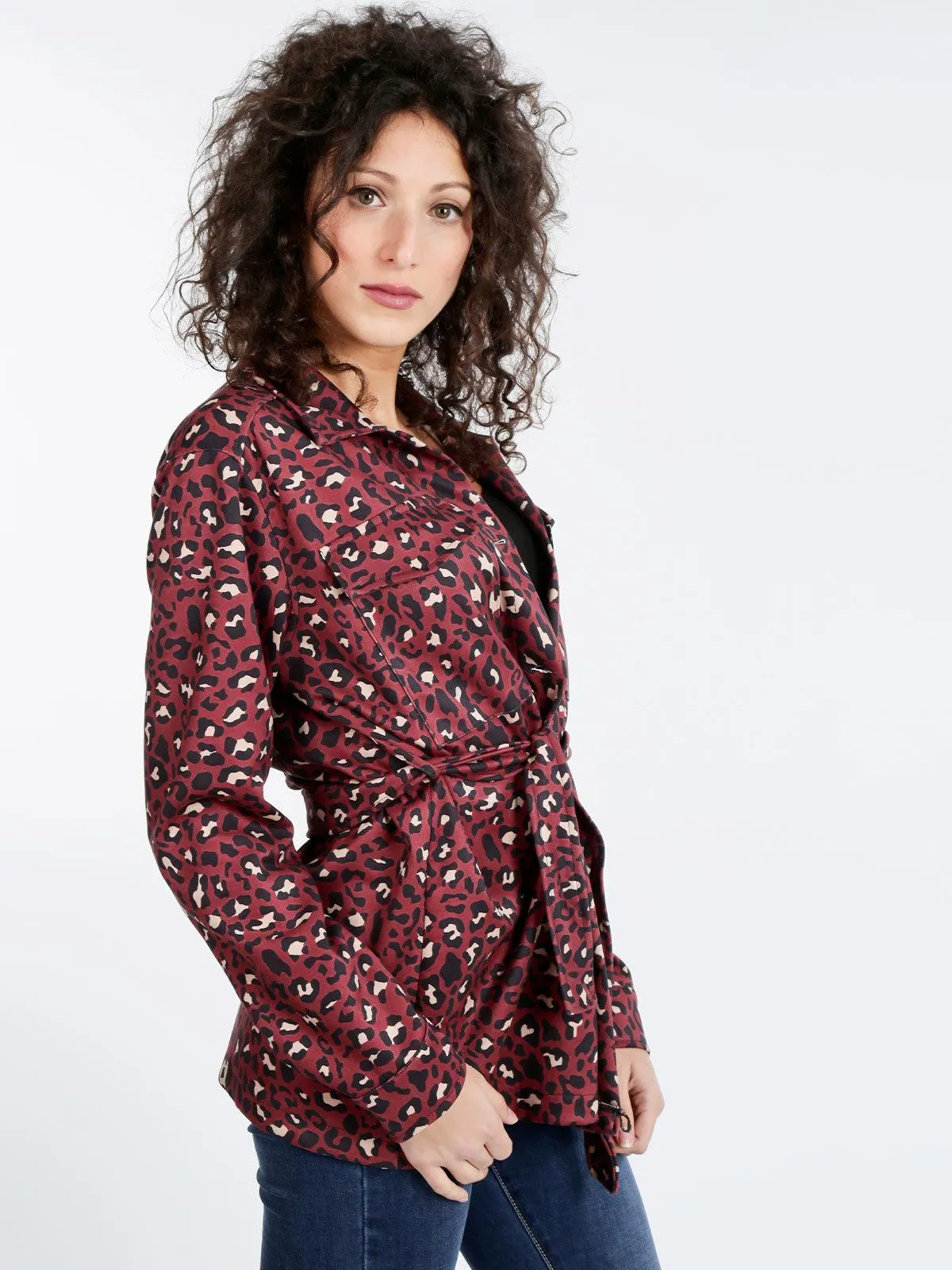 Made In Italy Trench-coat en daim pour femme