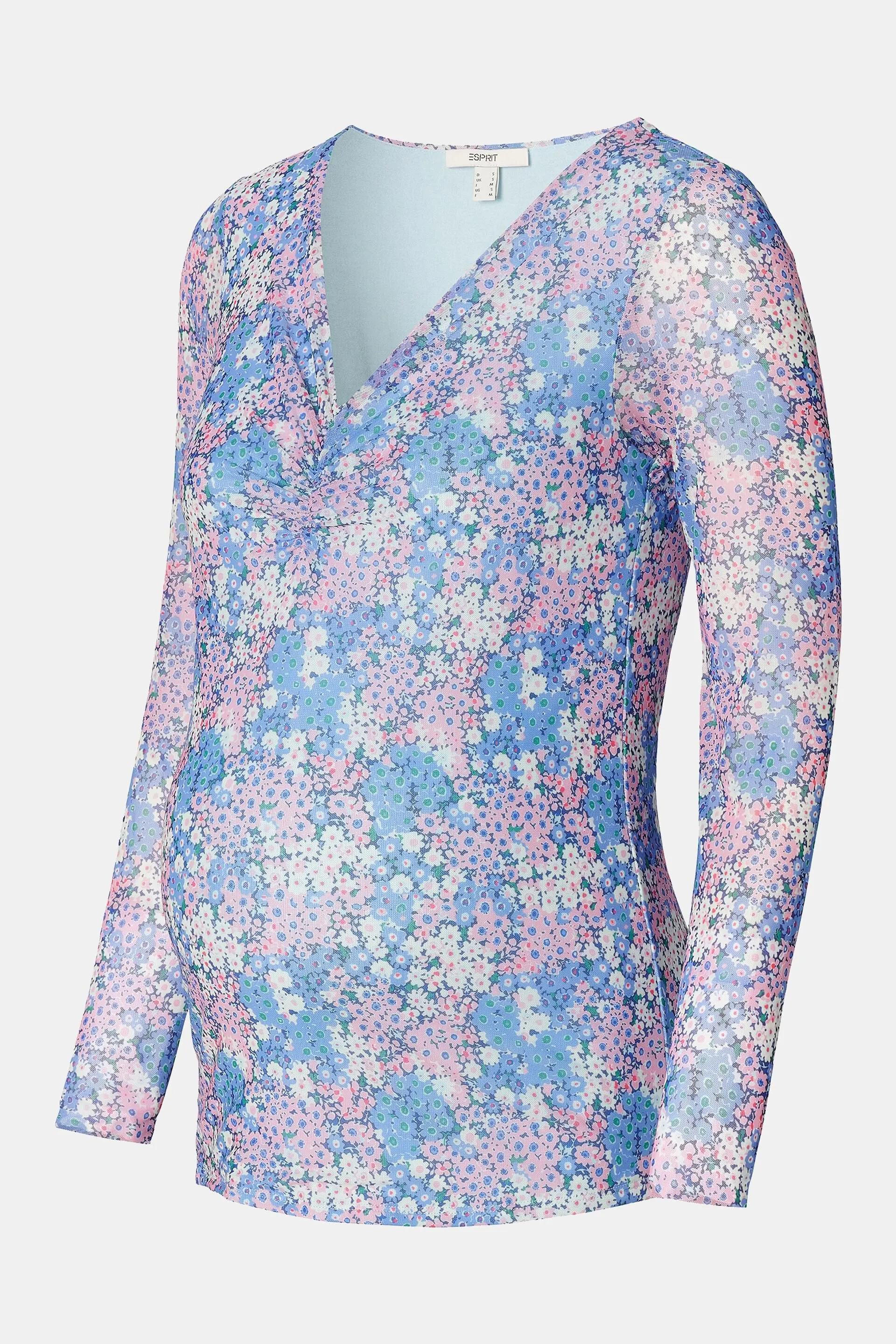 Maglia a fiori a manica lunga