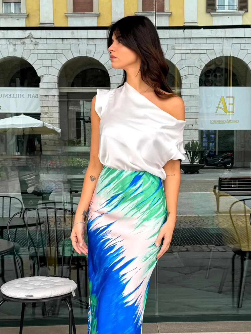 Maglia camicietta raso